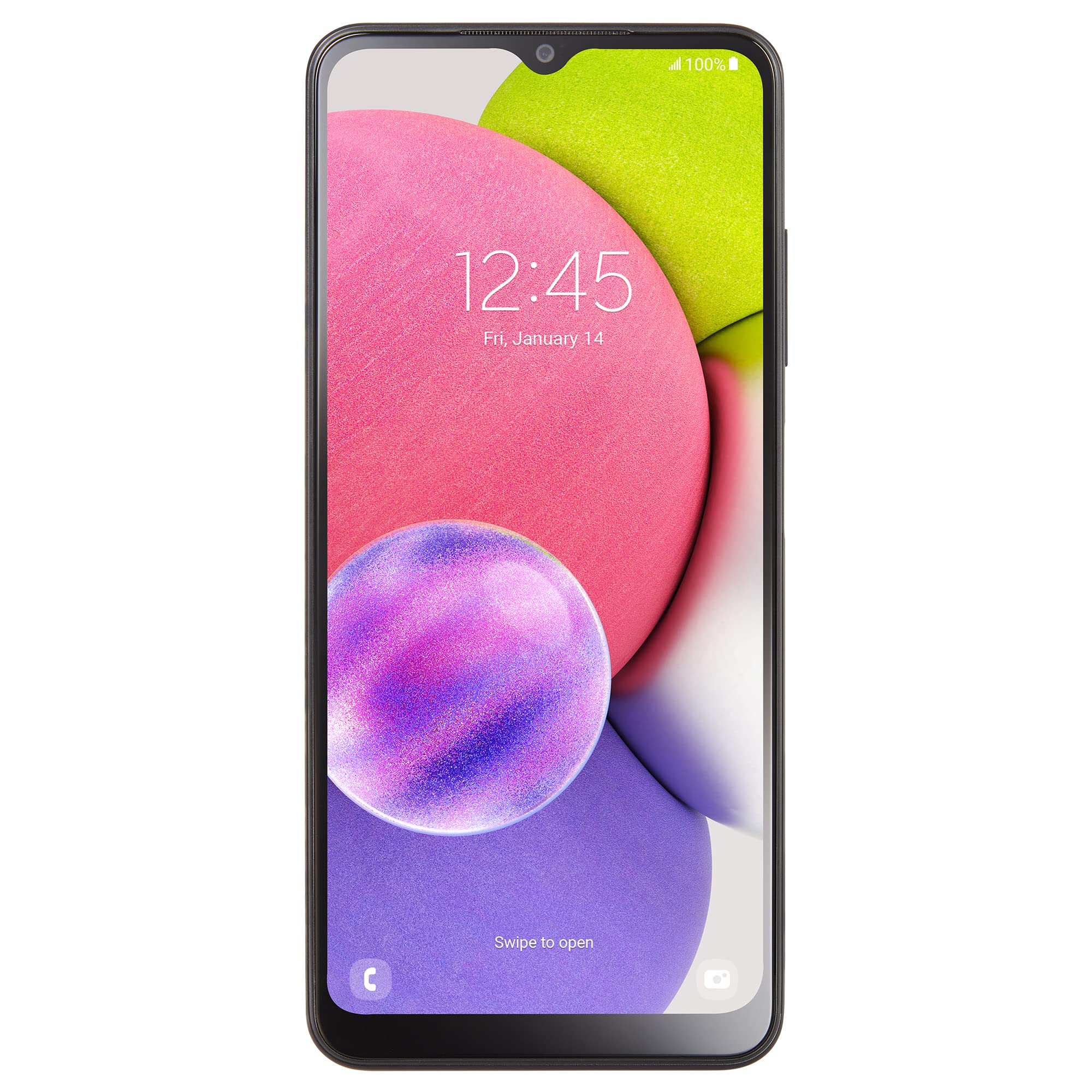 Simple Mobile 三星 Galaxy A03s，32GB，黑色 - 預付費智慧型手機（已鎖定）