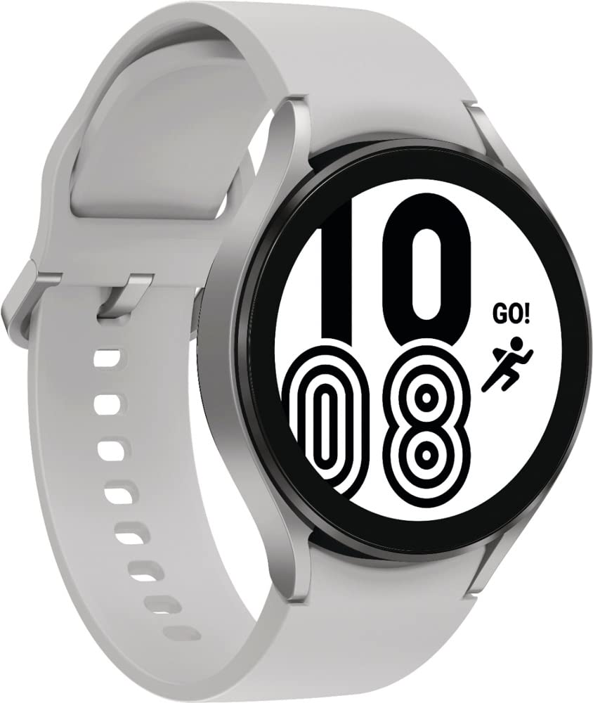 三星 Galaxy Watch 4 智慧手錶 44mm，附贈額外錶帶，銀色 (SM-R870NZSCXAA)