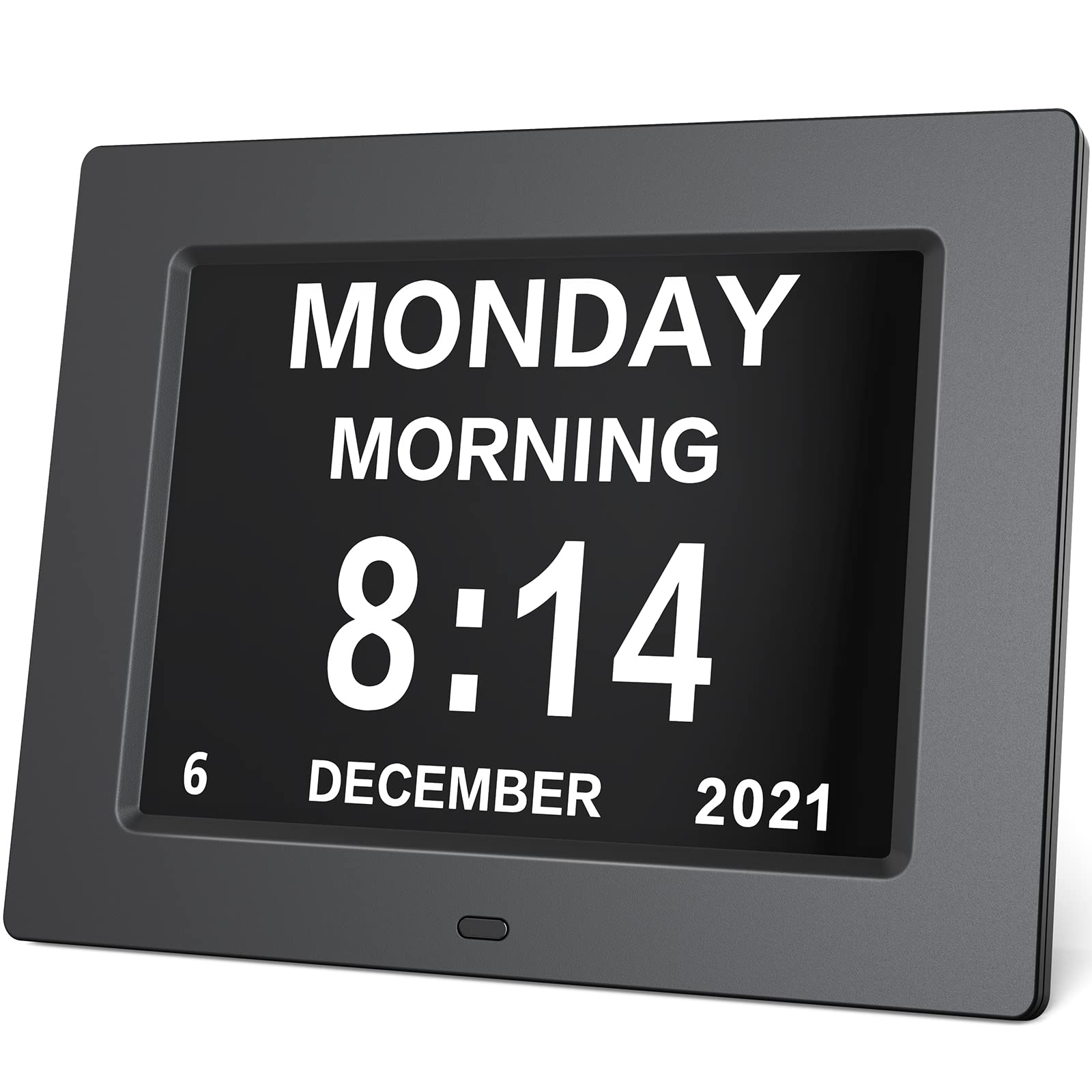 Pipishell Day Clock 高級數位鬧鐘，配備超大液晶顯示器、電子掛鐘和 5 種鬧鐘選項，是老年人的理想選擇。