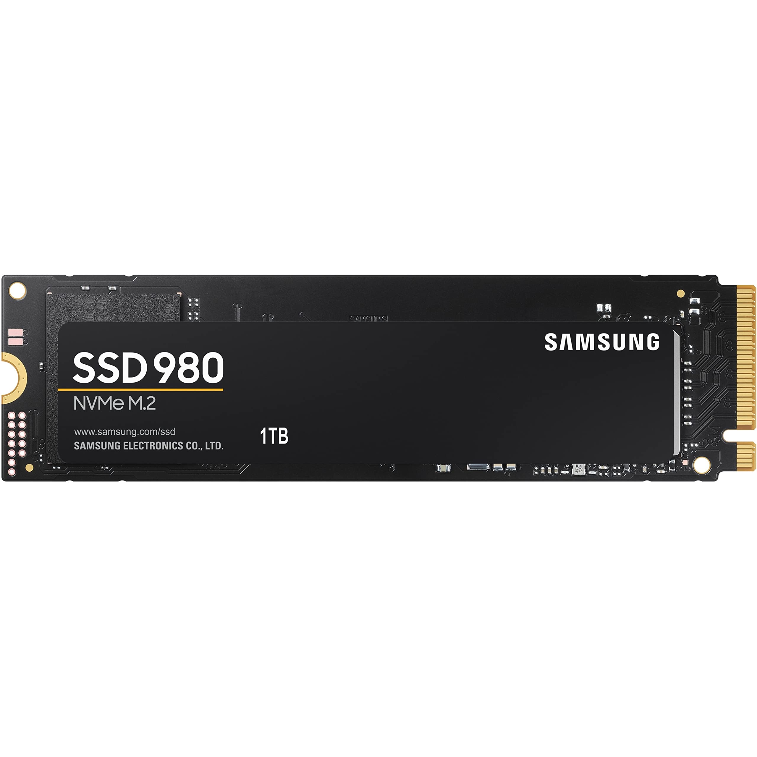 三星 980 SSD 1TB PCIe 3.0 x4，NVMe M.2 2280，內建固態硬碟，適用於 PC、筆記型電腦、遊戲等設備，採用 HMB 技術，智慧型 TurboWrite，速度高達 3,500MB/s，型號 MZ-V8V1T0B/AM