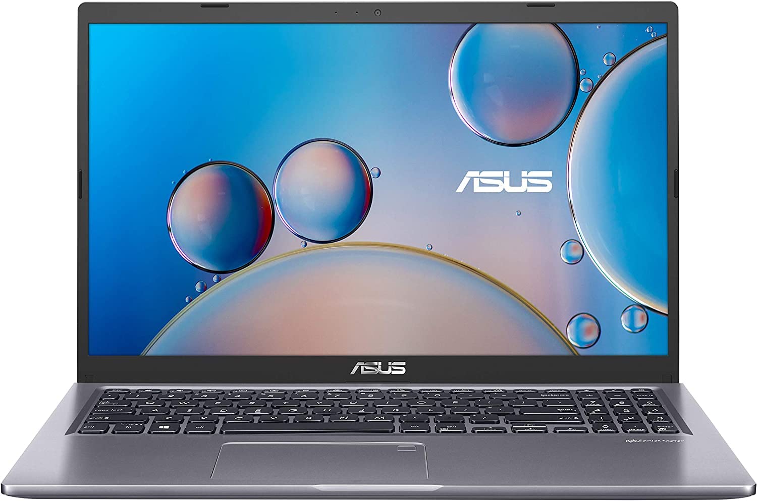 華碩 VivoBook 15.6 吋全高清筆記型電腦，英特爾酷睿 i3-1115G4 處理器，8GB 內存，128GB 固態硬碟，背光鍵盤，指紋辨識器，Windows 11 系統，石板灰