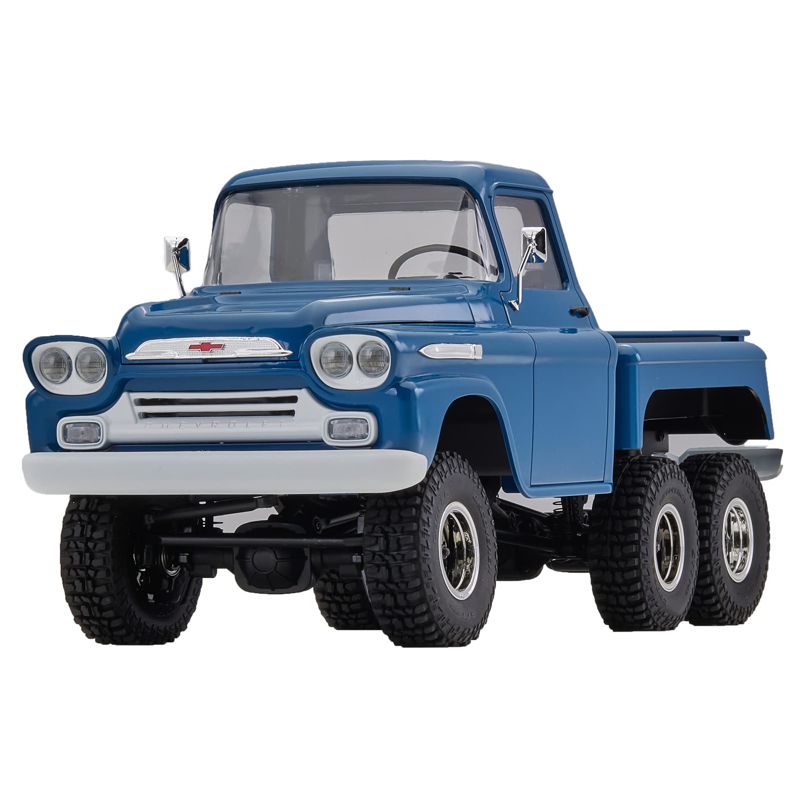 BEEZRC FMS 1/18 比例遙控攀爬車 Apache RTR 6WD 2.4Ghz 官方授權遙控車，專業級遙控模型越野卡車，帶 LED 燈、充電遙控器，適合成人、男孩和兒童