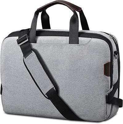 SITHON 可擴充 15.6 吋筆記型電腦單肩包，適用於 16 吋 MacBook Pro (M1/M2 Pro/Max) 2019-2023，防水加厚電腦包，也適用於 15 吋 Surface Book 和其他 15.6 吋戴爾/聯想筆記型電腦