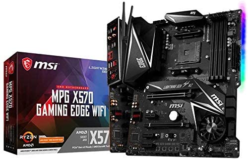 MSI MPG X570 Gaming Edge WiFi 主機板（AMD AM4、DDR4、PCIe 4.0、SATA 6Gb/s、M.2、USB 3.2 Gen 2、AC Wi-Fi 5、HDMI、ATX）（翻新）