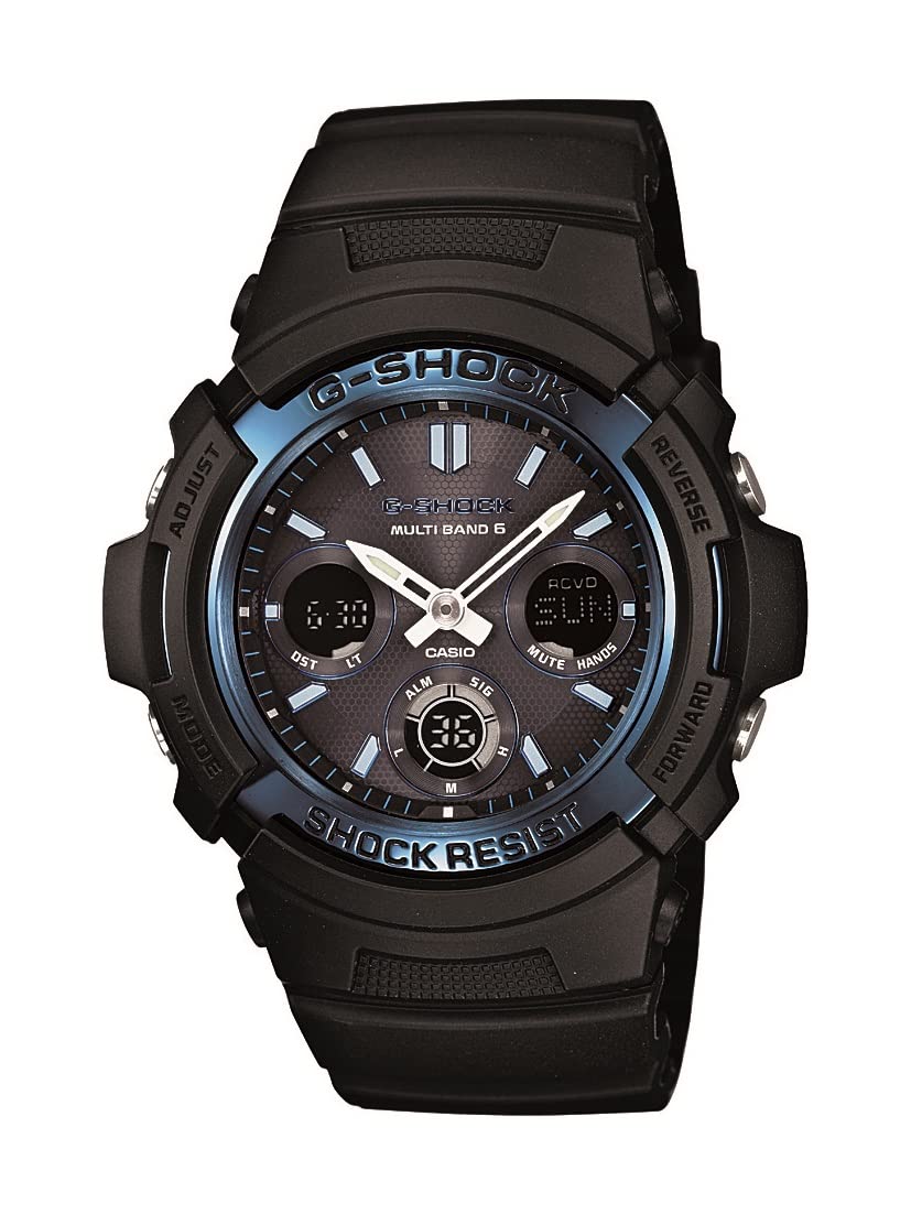 AWG-M100A-1ACR 卡西歐 G-Shock AWGM100A-1A 男士強韌太陽能黑色樹脂運動手錶