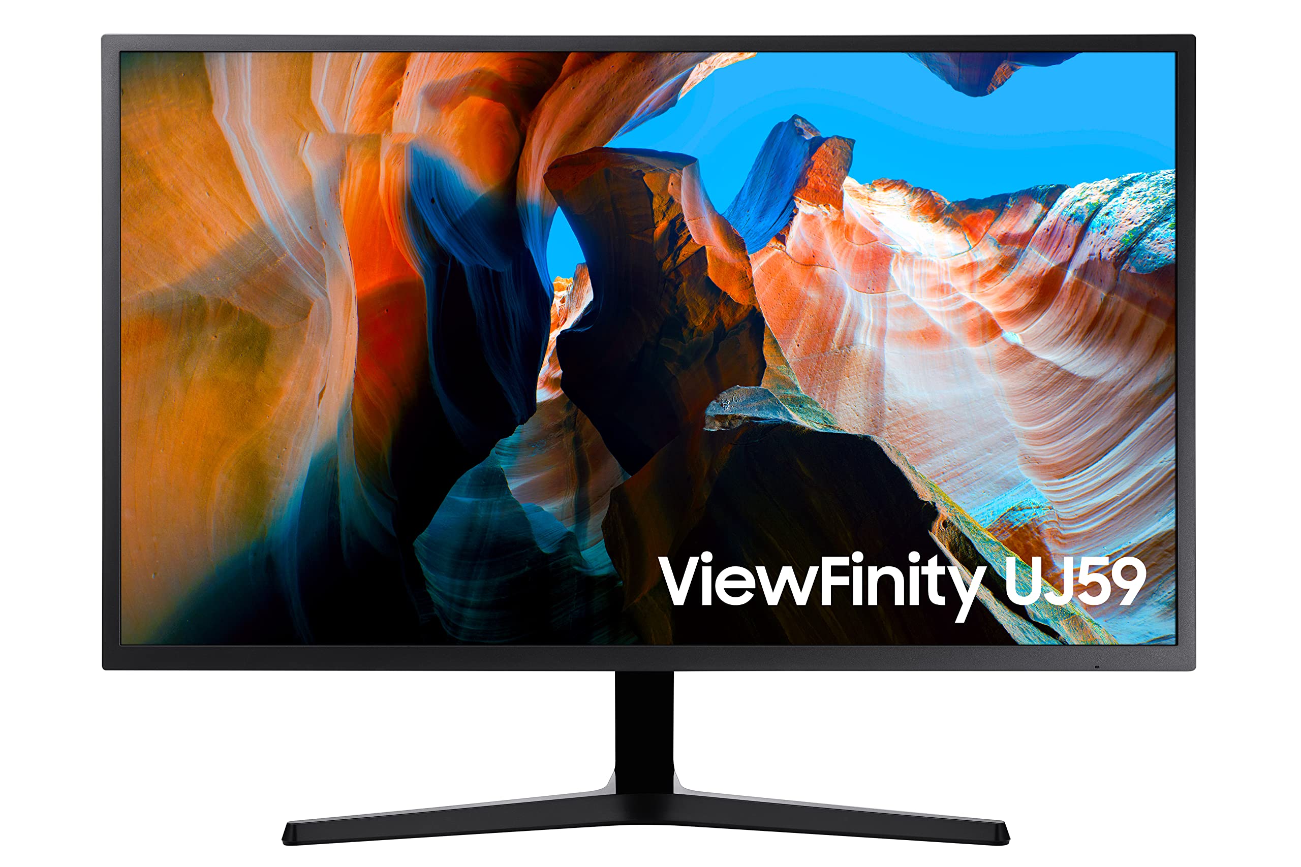 三星 UJ59 系列 32 吋 4K 超高清 (3840x2160) 電腦顯示器，HDMI，DisplayPort，護眼/無閃爍模式，FreeSync (LU32J590UQNXZA)