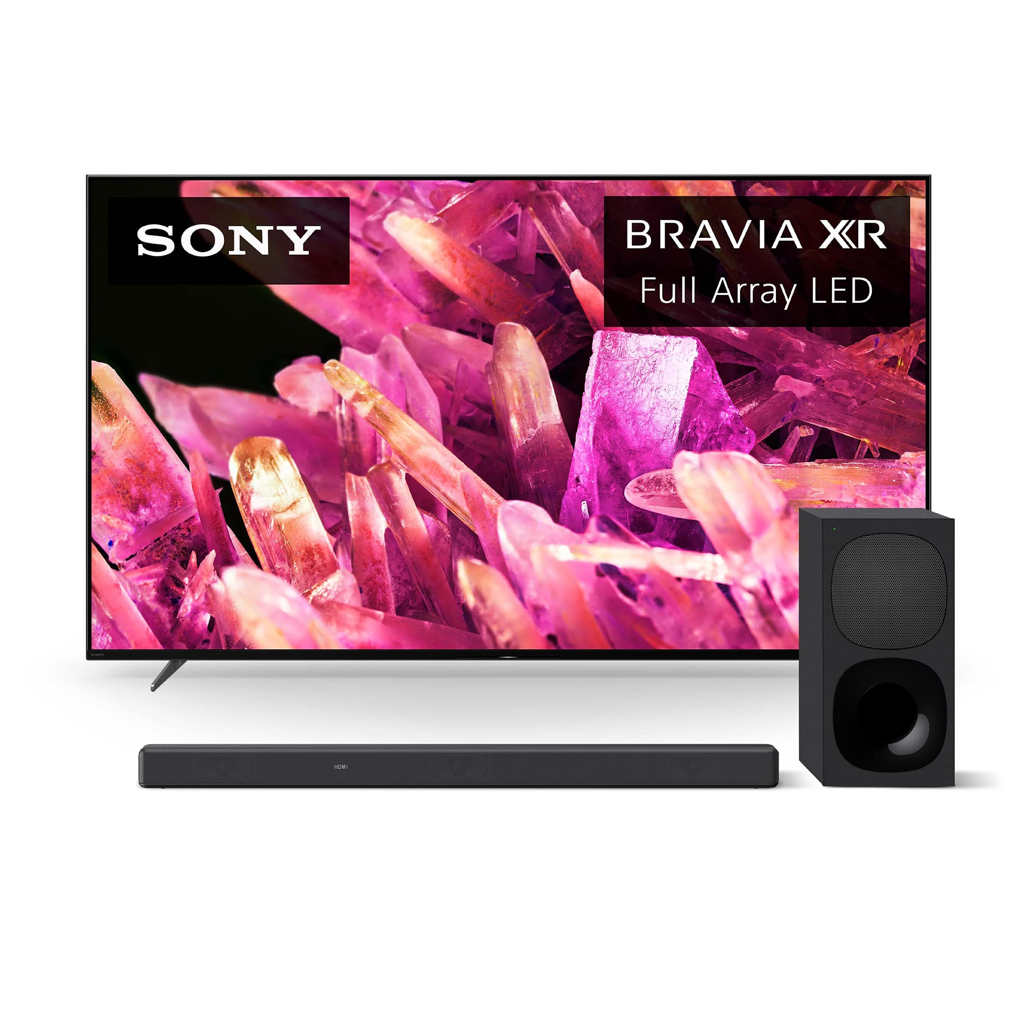 Sony 65 吋 4K 超高清電視 X90K 系列：BRAVIA XR 全陣列 LED 智慧型 Google TV，支援杜比視界 HDR，PS 5 專屬功能 XR65X90K-2022 搭配 HT-G700：3.1 聲道杜比全景聲/X 長條音箱，支援藍牙技術