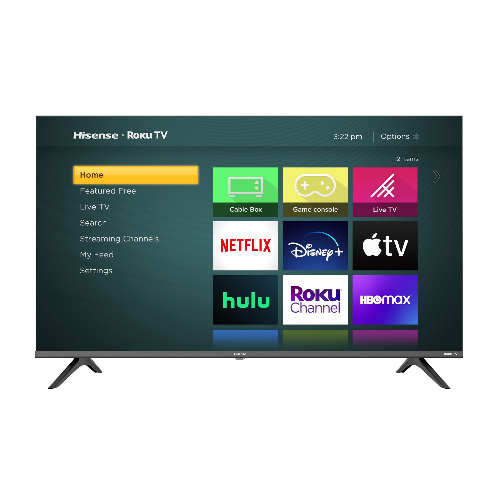 海信 43 吋 H4 系列 LED Roku 智慧電視，相容於 Google Assistant 和 Alexa（43H4G，2021 年）
