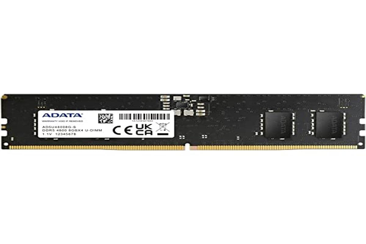 ADATA Premier DDR5 4800MHz 8GB UDIMM 記憶體 RAM 模組單一裝置 (AD5U48008G-S)