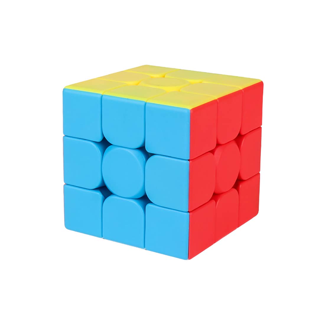 UUWEI 3x3x3 速旋魔術方，無貼紙魔術方塊，順滑轉動，防黏設計，最能有效提升孩子專注力與反應能力的益智玩具
