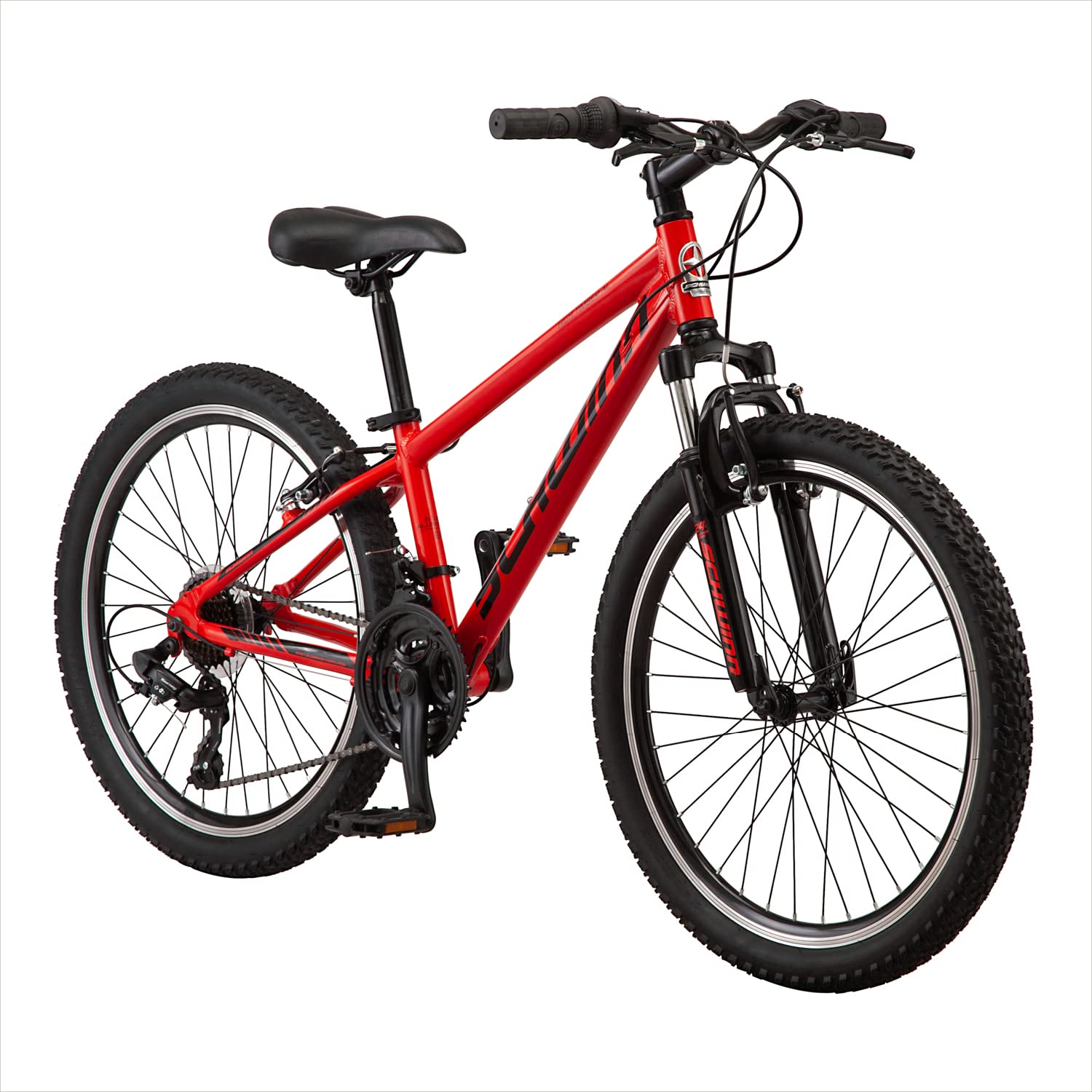 Schwinn High Timber 青少年/成人登山車，鋁合金和鋼製車架可選，7-21 速變速可選，24-29 吋車輪，多種顏色可選