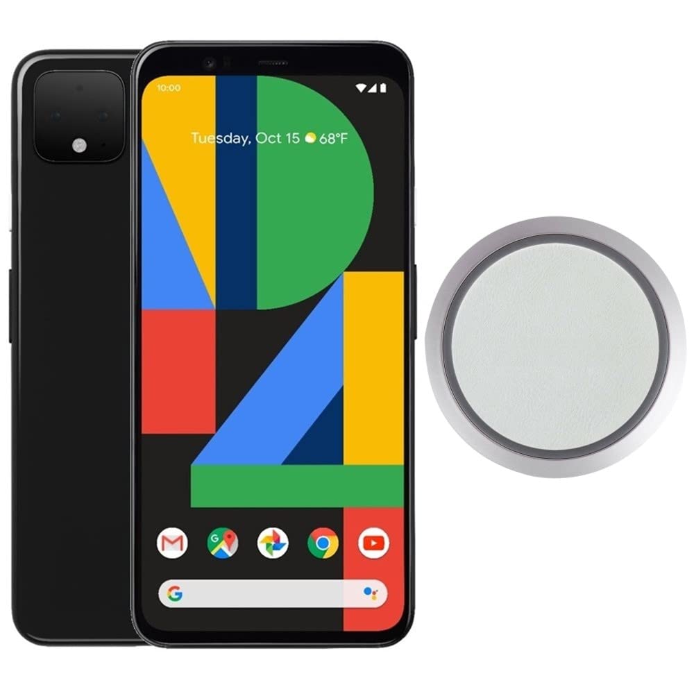 Google Pixel 4 XL（128GB，6GB）6.3吋90Hz OLED螢幕，IP68等級防水，驍龍855處理器，完全解鎖（支援T-Mobile、Verizon、AT&T、Google Fi網路）（含快速無線充電板，黑色）（翻新機）