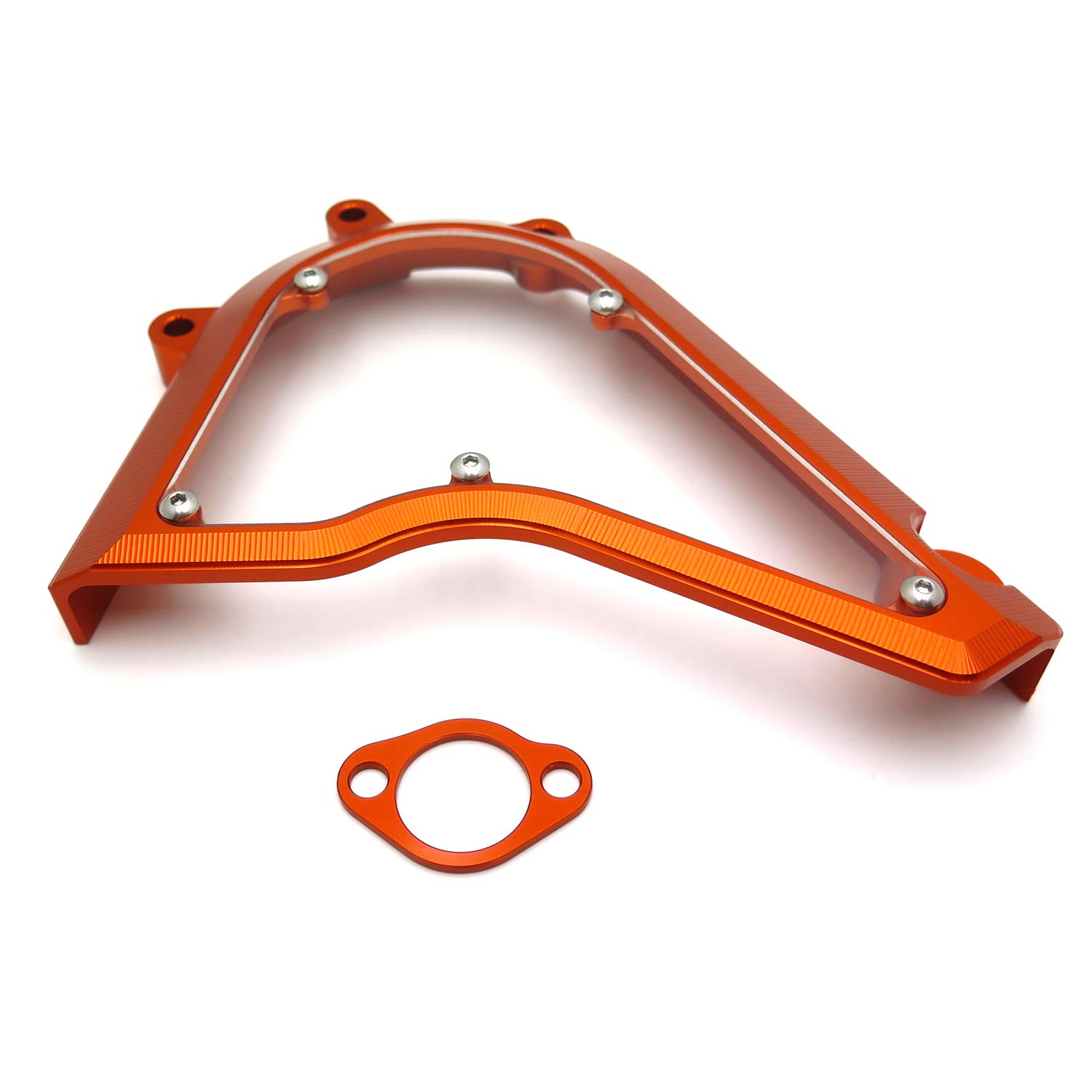 SMT- DUKE 前透明鏈輪蓋鏈條護罩輪轂，相容於 KTM DUKE/RC 250 390 2017-2019 [零件號：GZSP-K3-004]