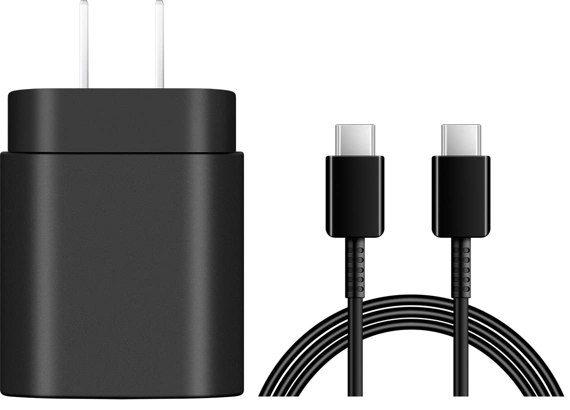 三星超快充 Type-C 充電器，25W USB-C 牆充，適用於三星 Galaxy S23/S22/S22 Ultra/S22+/S21/S21 Ultra/S21+/S20/S20 Ultra/Note20/Note 20 Ultra/Note10+