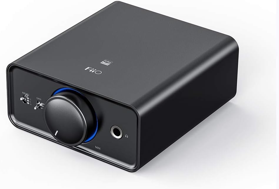 FiiO K5 Pro 耳機擴大機 便攜式桌面 DAC 和擴大機 768K/32Bit 和原生 DSD512 適用於家庭/PC 6.35mm 耳機輸出/RCA 線路輸出/同軸/光纖輸入