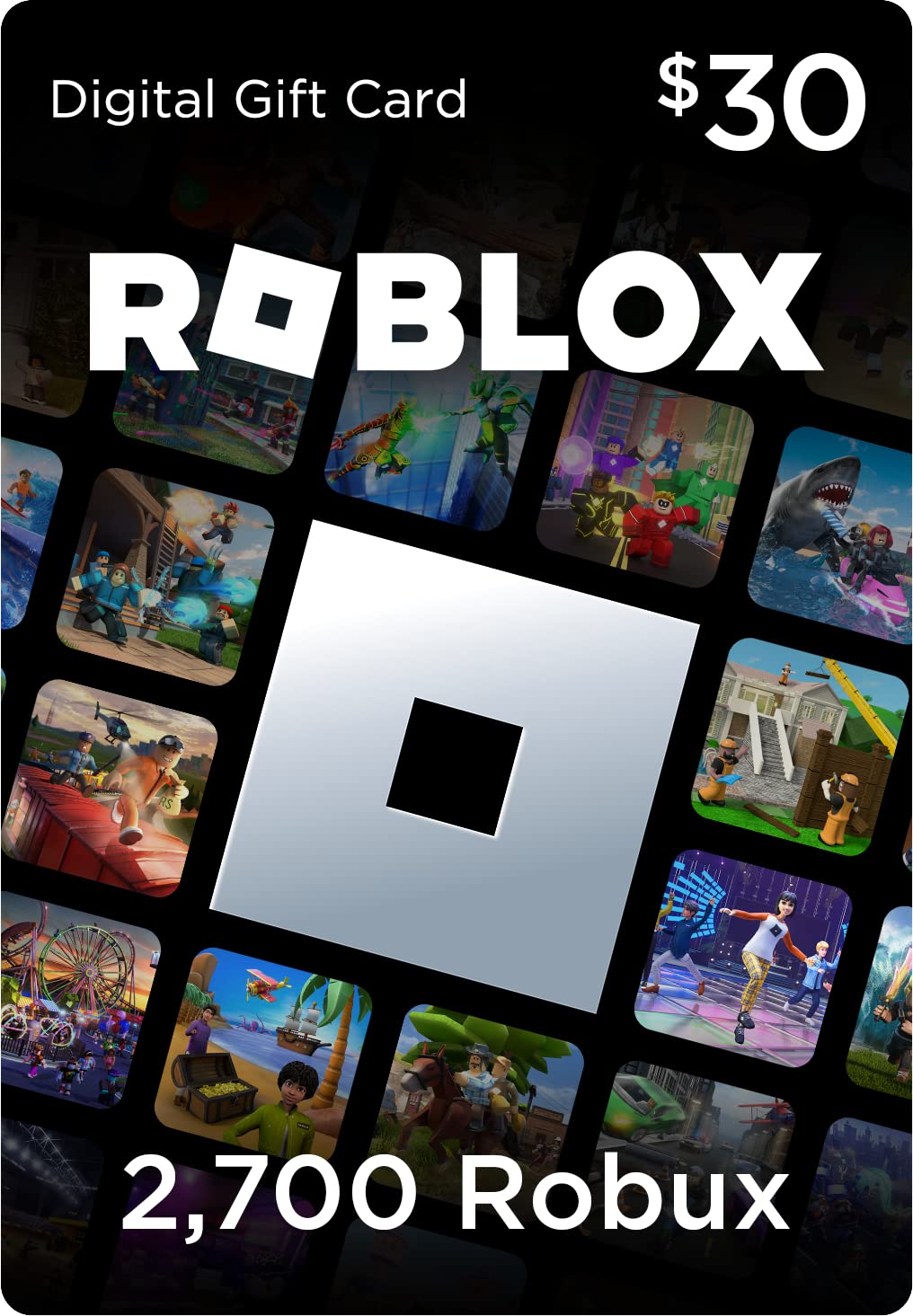 Roblox 數位禮品卡 - 2,700 Robux [包含專屬虛擬物品] [線上遊戲代碼]