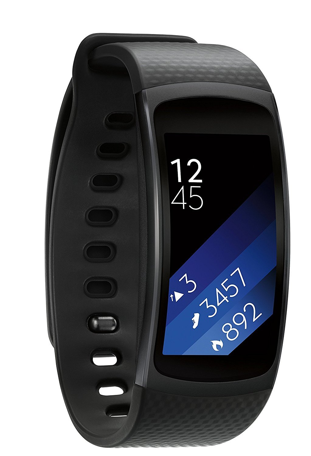 三星 Gear Fit2 智慧手錶，小號，深灰色