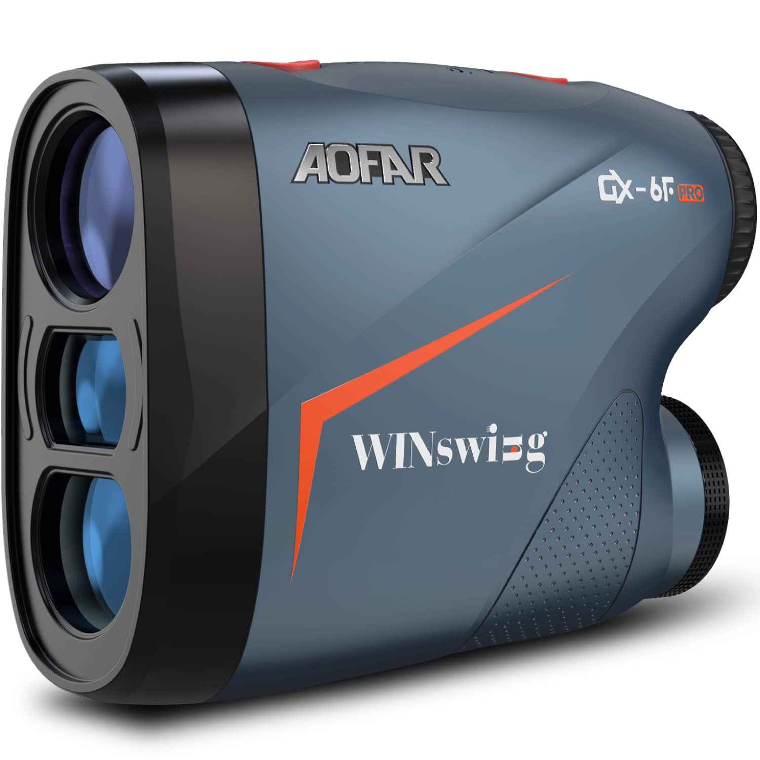 AOFAR GX-6F PRO 高爾夫測距儀，帶坡度和角度開關、脈衝振動旗桿鎖定和連續掃描功能，專為錦標賽設計，600碼測距儀，高精度測量。