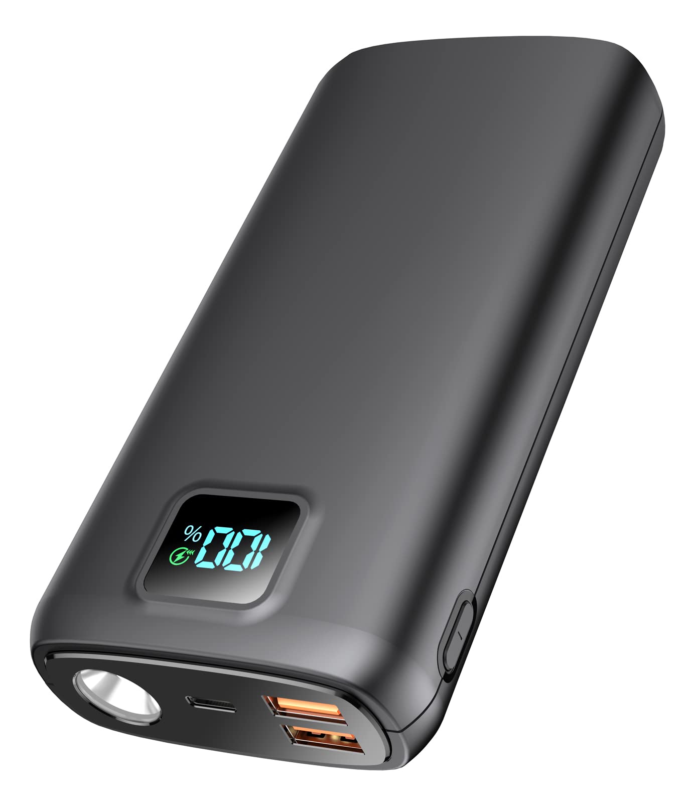便攜式充電寶 - 40000mAh 移動電源，支援 PD 30W 和 QC 4.0 快充，內置 LED 顯示屏，高亮手電筒，2 個 USB 接口，1 個 Type-C 輸出接口，兼容市面上大多數電子設備