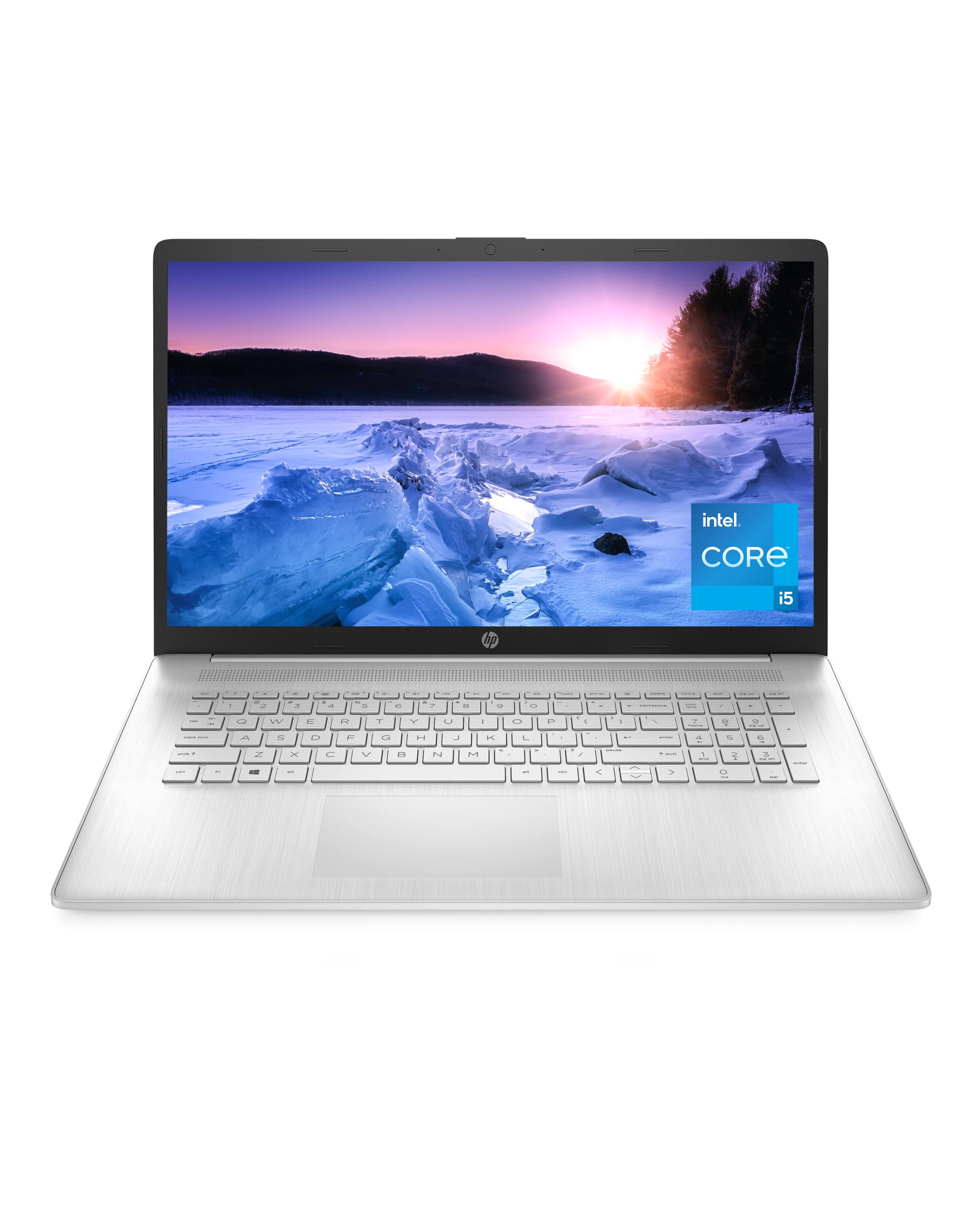 HP 17 吋筆記型電腦，第 11 代英特爾酷睿 i5-1135G7 處理器，Iris Xe 顯示卡，8 GB 內存，256 GB 固態硬碟，Windows 11 家用版（17-cn0025nr，自然銀色）