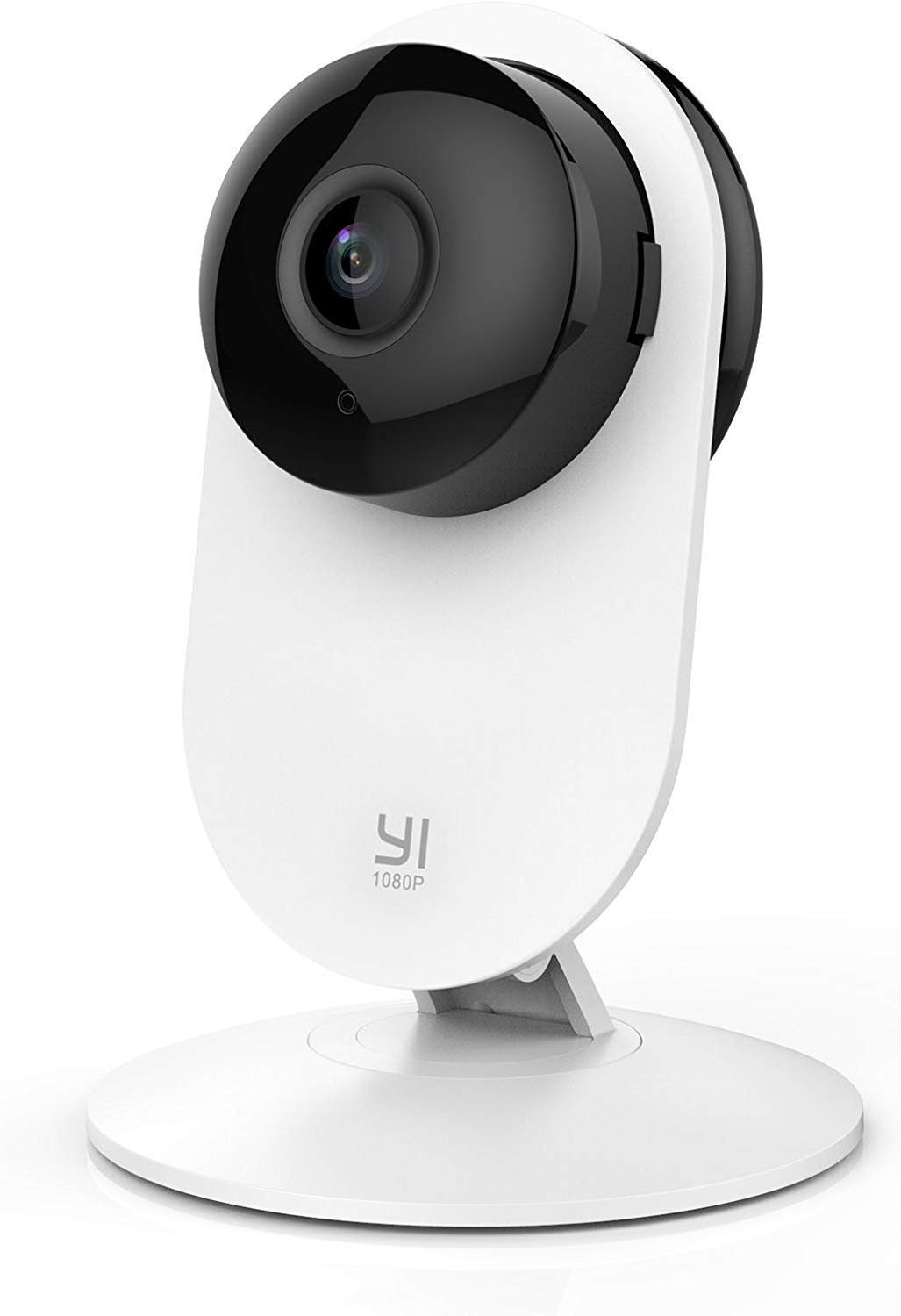 YI家用安防鏡頭，1080p 2.4G WiFi室內監視器，具備夜視、行動偵測功能，可透過手機App控制，可監控寵物貓狗，並與Alexa和Google Assistant相容。