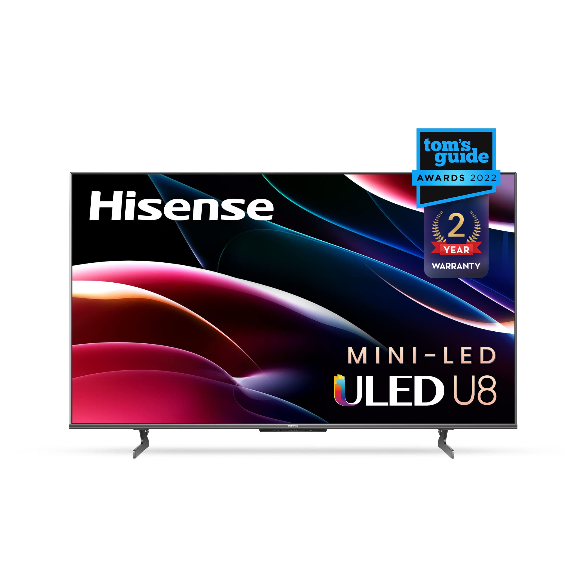 海信 75U8H QLED 系列量子點 4K ULED Mini-LED 75 吋等級Google智慧型電視（75U8H，2022 年）