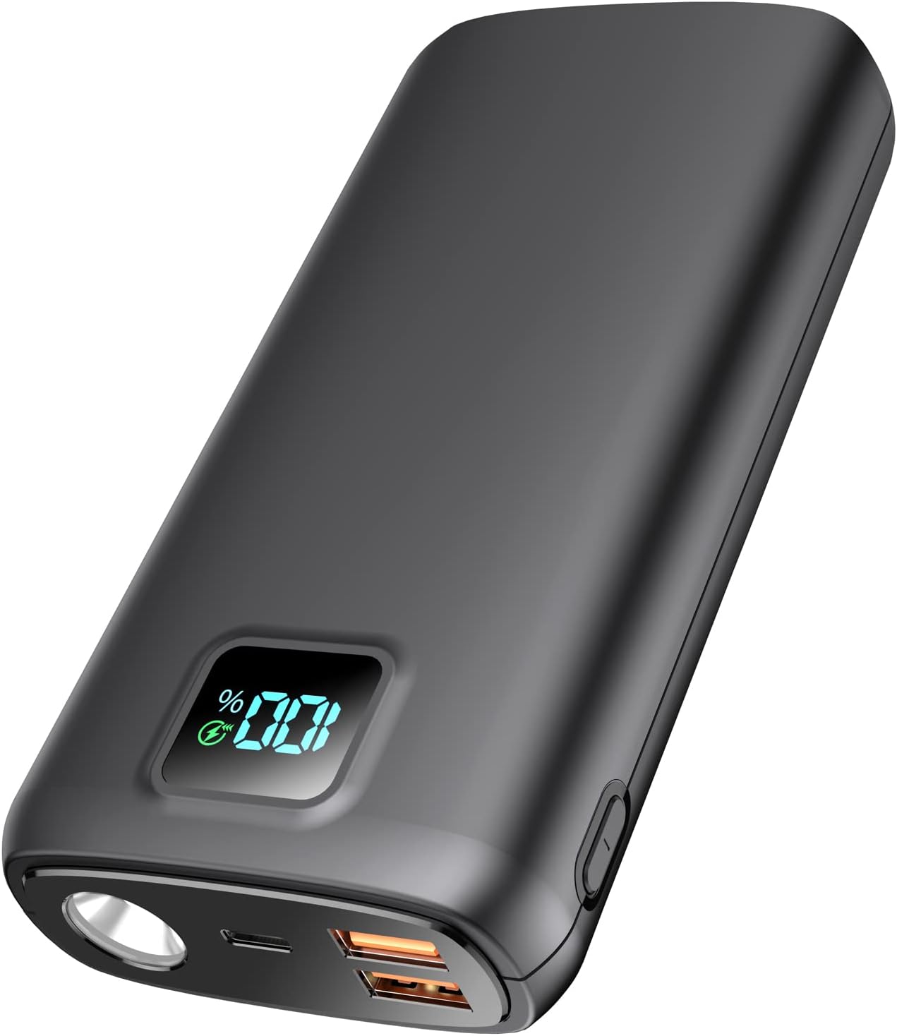 便攜式充電寶 - 40000mAh 移動電源，支援 PD 30W 和 QC 4.0 快充，內置 LED 顯示屏，高亮手電筒，2 個 USB 接口，1 個 Type-C 輸出接口，兼容市面上大多數電子設備。