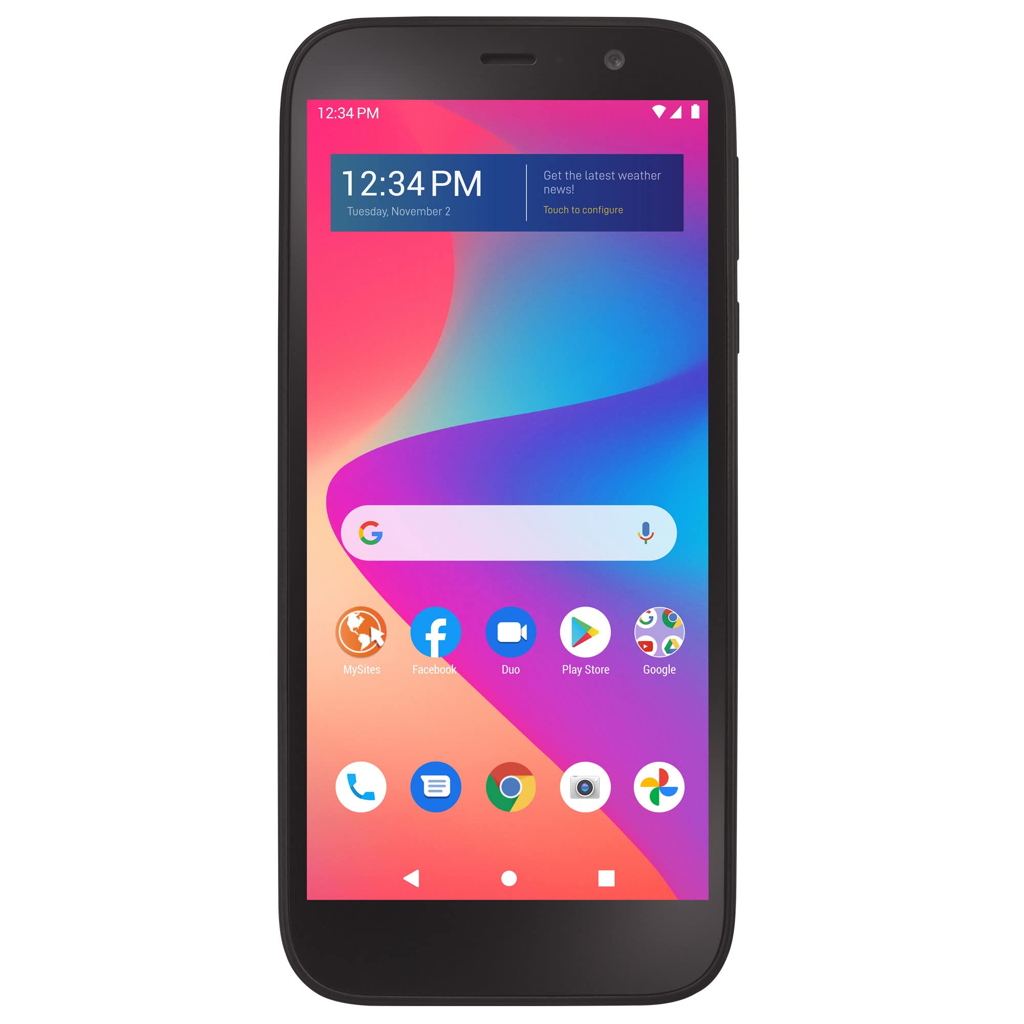 Simple Mobile BLU View 2，32GB，黑色 - 預付費智慧型手機（已鎖定）
