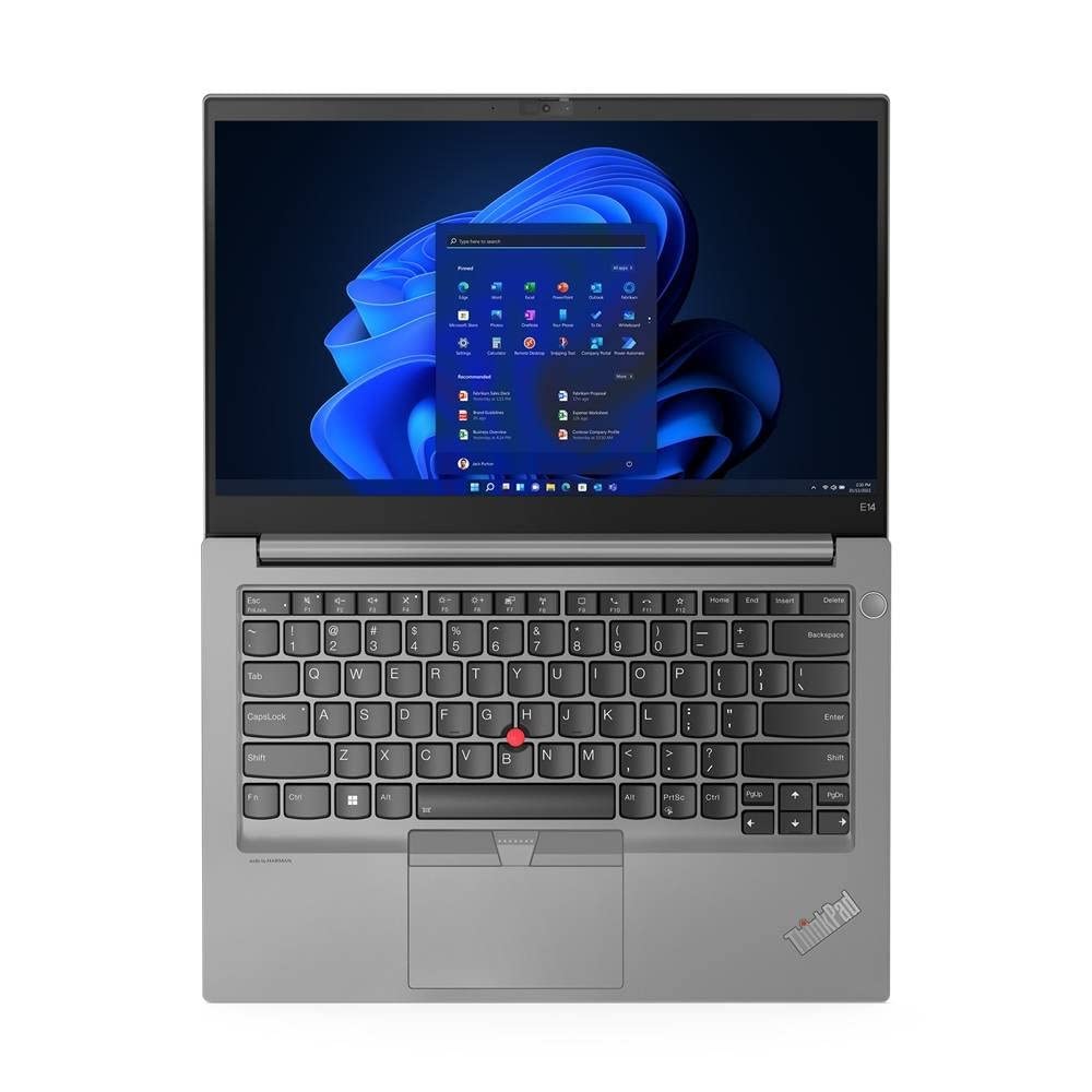聯想ThinkPad E14 Gen 4 14吋FHD IPS螢幕，英特爾i7-1255U（十核心）處理器，16GB內存，512GB NVMe固態硬碟，WiFi 6，Windows 11專業版，商務筆記型電腦