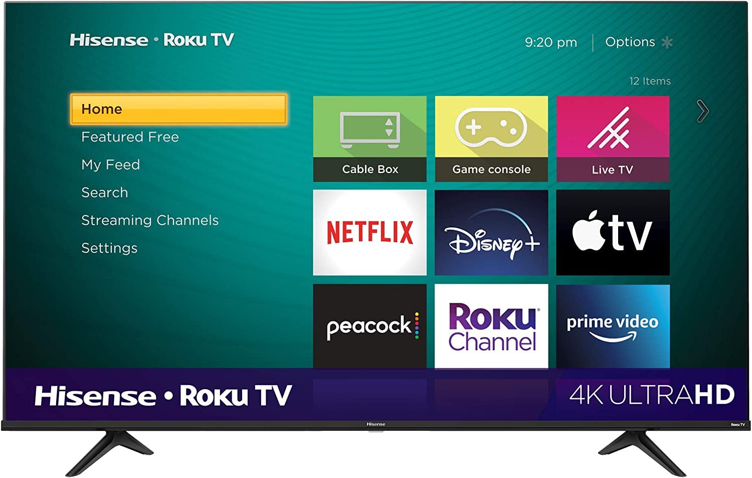 海信 50 吋 R6 系列杜比視界 HDR 4K 超高清 Roku 智慧電視，相容於 Alexa（50R6G，2021 年）