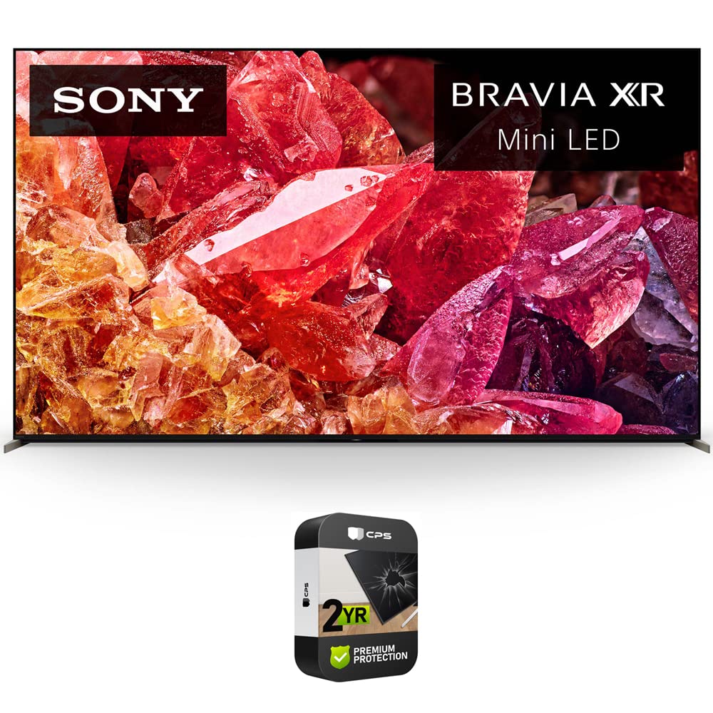 Sony XR85X95K 85 吋 BRAVIA XR X95K 4K HDR 迷你 LED 電視，配備智慧 Google TV，2022 年套裝，含 2 年高級 CPS 增強保護包