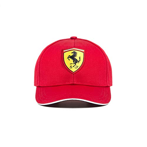 HAOHIYO 女士標準款 Scuderia Ferrari Formula 1 2018 紅色經典帽子，均碼