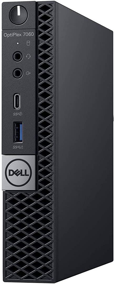 戴爾 Optiplex 7060 微型 MFF 桌上型電腦，Intel i7-8700T 六核心 2.40GHz 處理器，16GB DDR4 內存，全新 256GB M.2 NVMe 固態硬碟，支援 WiFi、藍牙和 HDMI，全新戴爾鍵盤和滑鼠，專業預裝 Windows 10 翻新）。