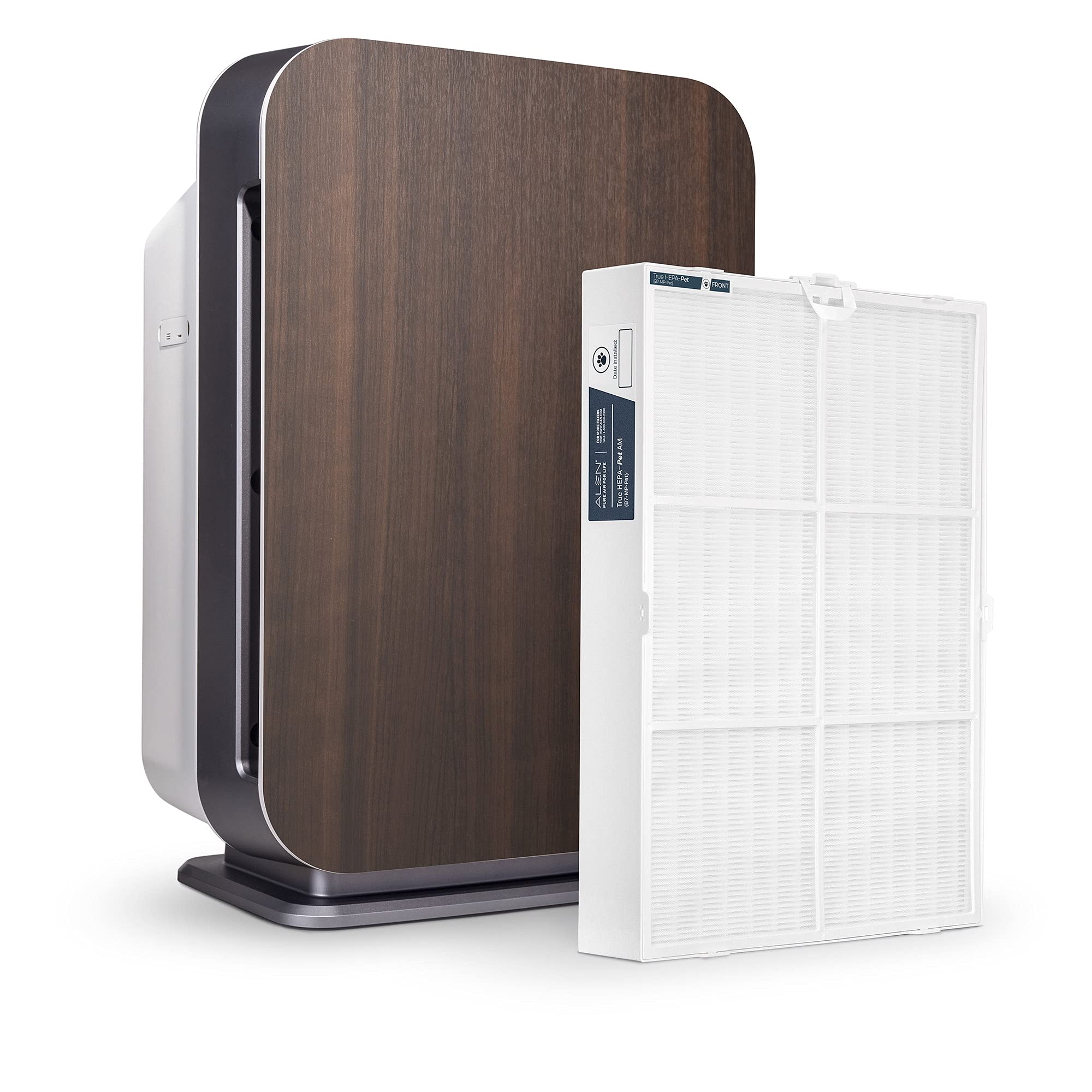 Alen BreatheSmart 75i 大房間空氣清淨器，醫用級 H13 真 HEPA 過濾，適用於 1300 平方英尺（約 121 平方米）的房間，可去除 99.9% 的空氣顆粒物，有效去除過敏原和異味，濾芯壽命長，濃縮咖啡色