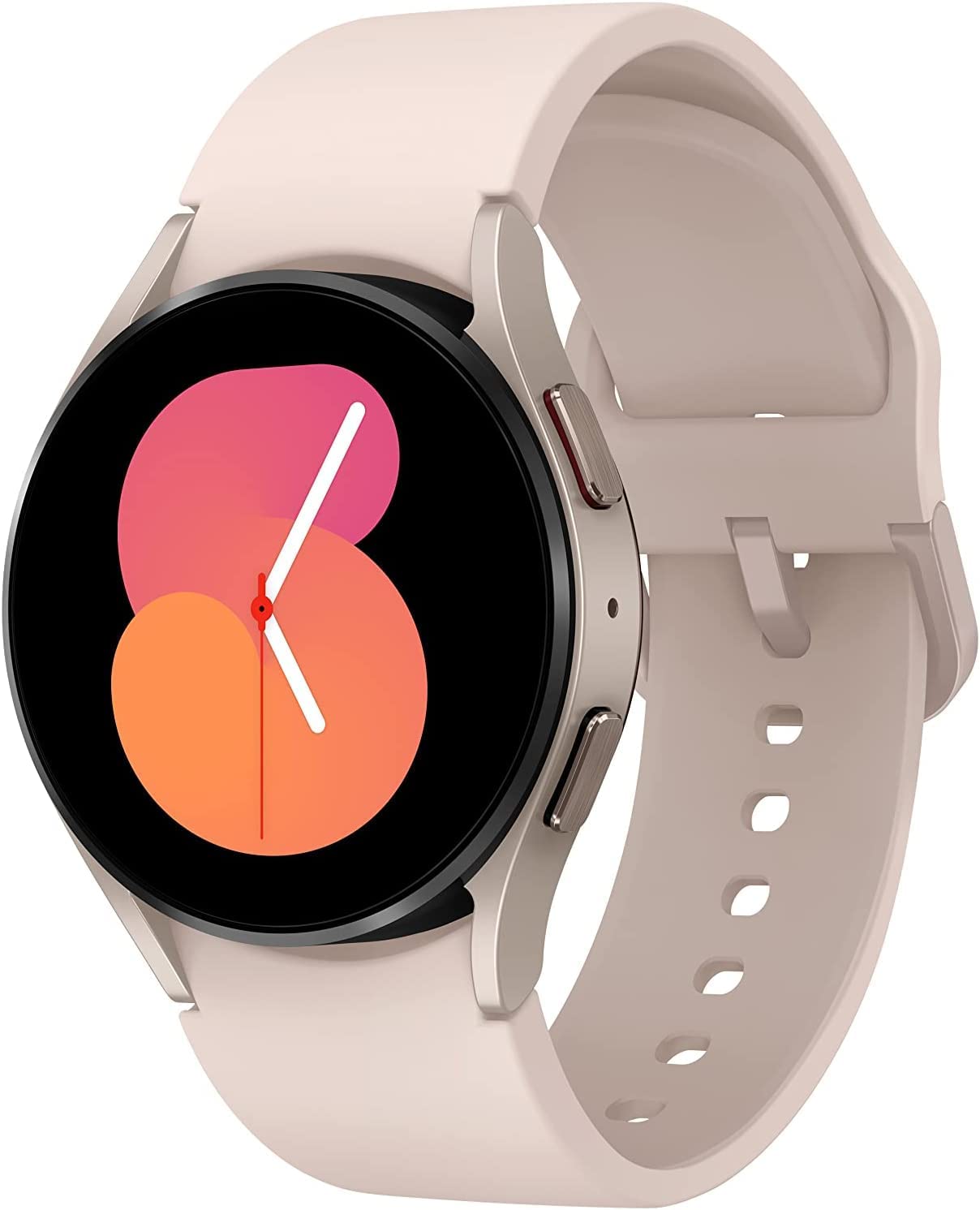 三星 Galaxy Watch 5 [2022] 拉丁美洲規格 (40mm) 藍牙 鋁合金錶殼 生物活性感測器 睡眠追蹤 心率監測 (40mm，粉金 + 15W 牆式充電器)