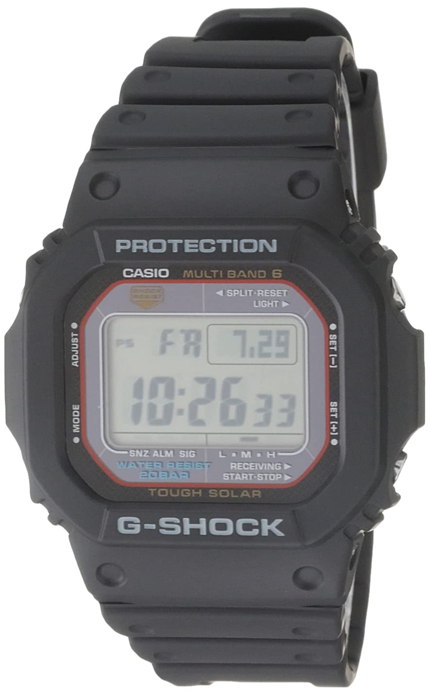 卡西歐 G-Shock GWM5610-1 男士太陽能黑色樹脂運動手錶