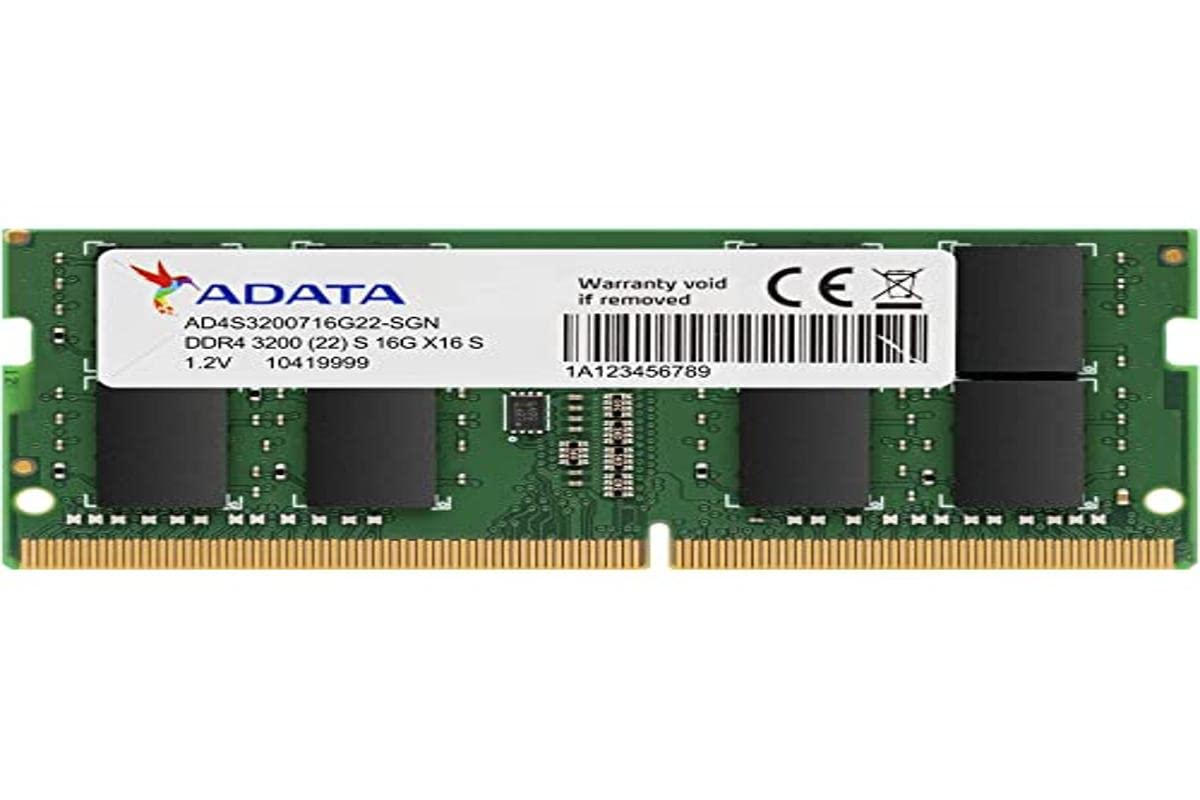 ADATA Premier 16GB 單一 DDR4 3200Mhz CL22 PC4-25600 260 針 SODIMM 記憶體 RAM 單一 (AD4S320016G22-SGN)