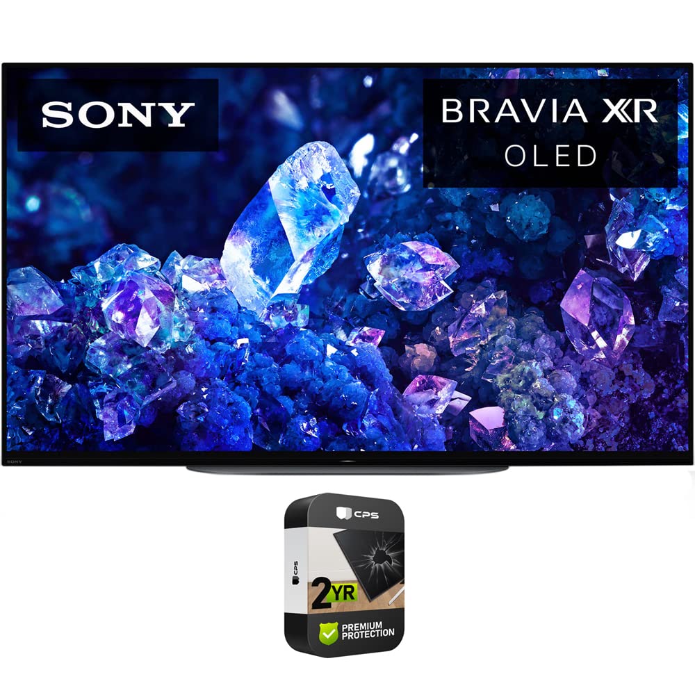 Sony XR42A90K Bravia XR A90K 42 吋 4K HDR OLED 智慧電視（2022 年款）套裝，含 2 年高級 CPS 增強保護包