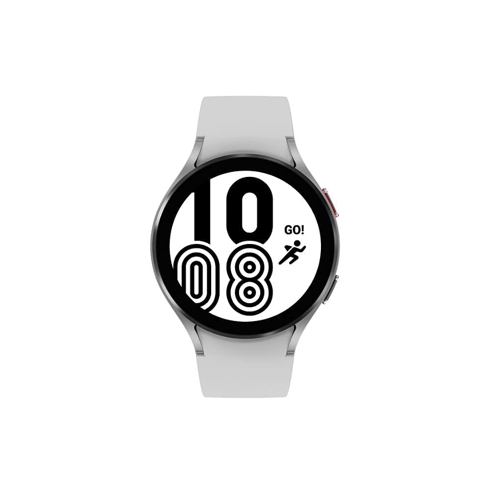 三星 Galaxy Watch 4 40mm 智慧手錶，附心電圖監測功能，可用於健康、健身、跑步、睡眠週期監測，具備 GPS 定位、跌倒偵測、藍牙功能，美版，銀色（翻新機）