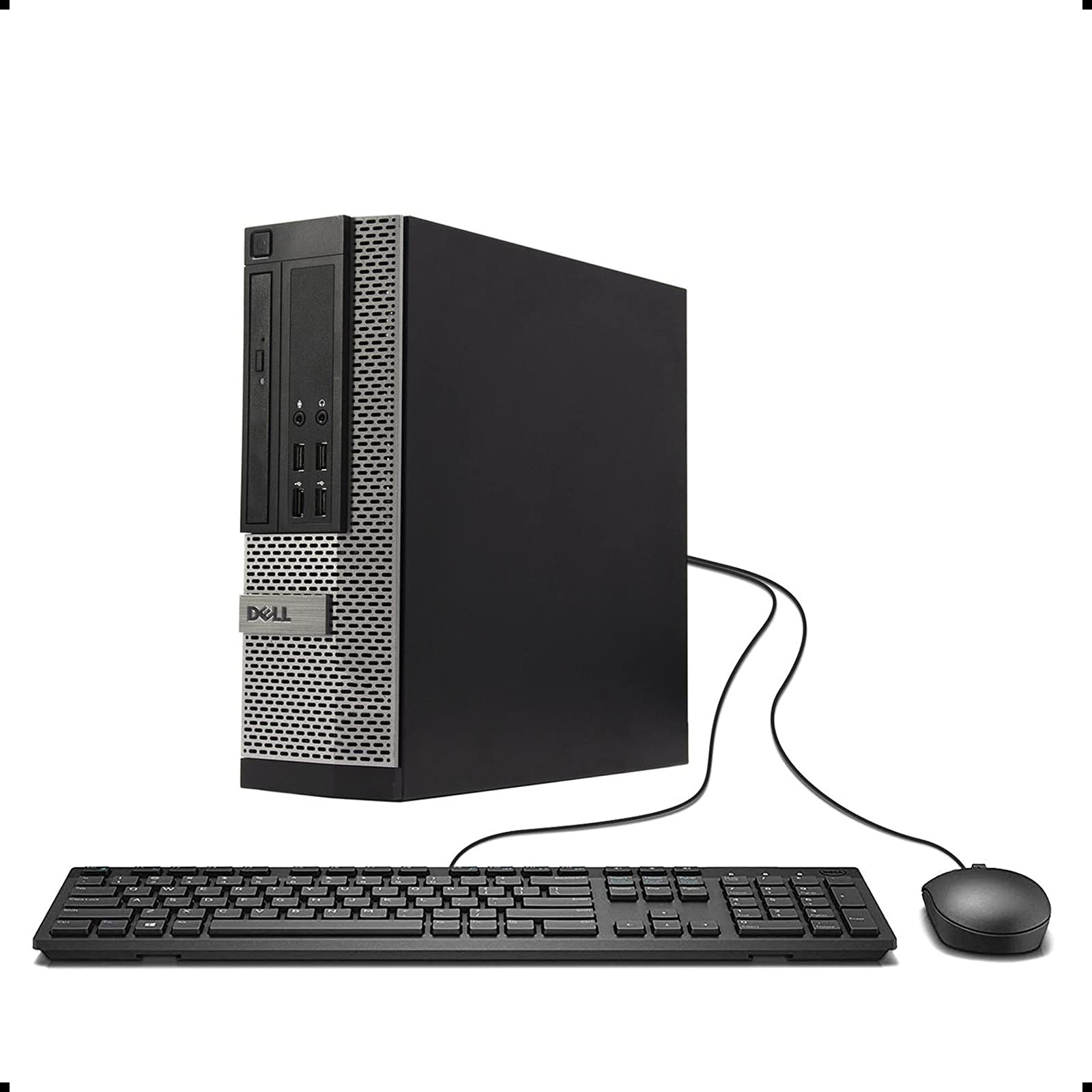 戴爾 Optiplex 9010 SFF 桌上型電腦 - 英特爾酷睿 i5-3470 3.2GHz 16GB 記憶體 240GB 固態硬碟 DVD 光碟機 Windows 10 專業版，附無線網路卡（翻新機）