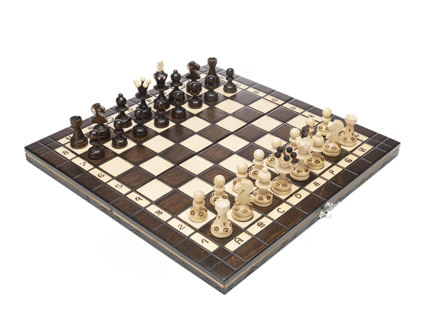 巴黎西洋棋套裝，設計精美，木質，可折疊，禮品 - chessgamesshop.com