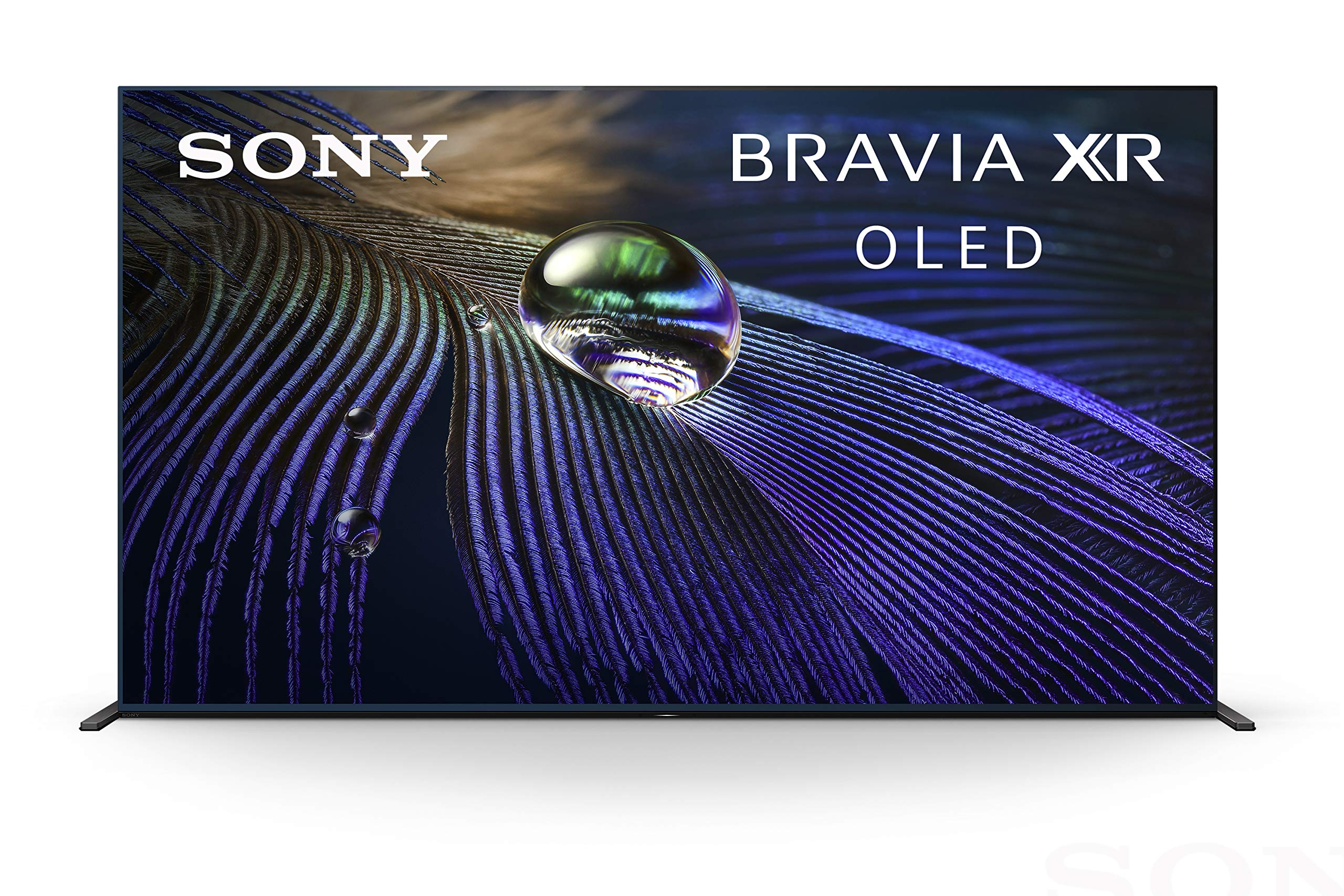 Sony A90J 65 吋電視：BRAVIA XR OLED 4K 超高清智慧 Google 電視，支援杜比視界 HDR 和 Alexa 語音助手，型號 XR65A90J - 2021 款