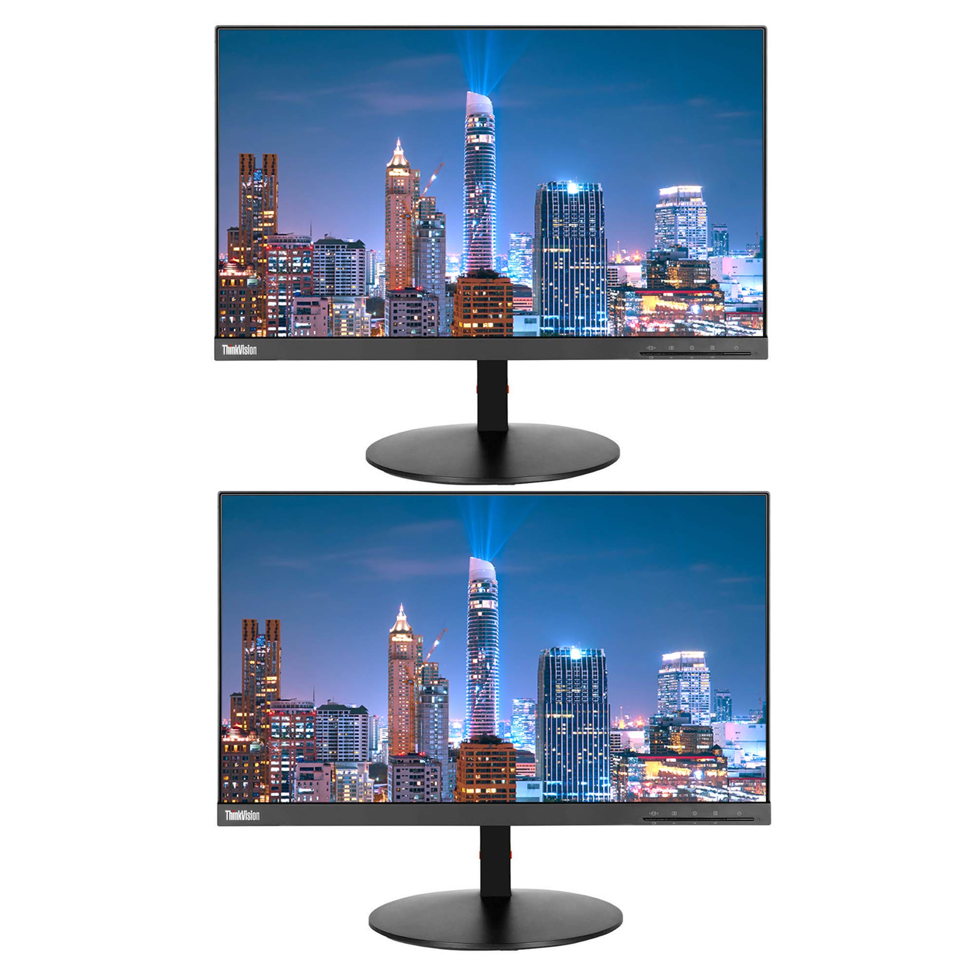 聯想 ThinkVision T22i-10 21.5 吋 FHD (1920 x 1080) LED 背光 LCD IPS 顯示器 (61A9MAR1US) 雙包裝