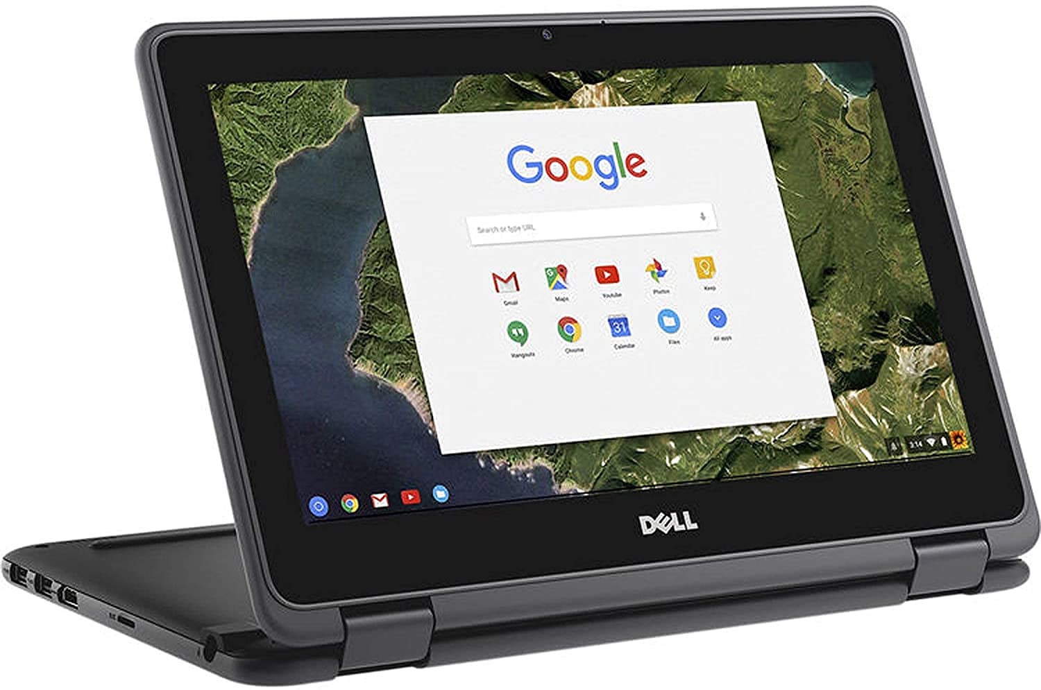 2021年戴爾11.6吋二合一觸控Chromebook，英特爾賽揚處理器，最高主頻2.48GHz，4GB內存，16GB固態硬碟，HDMI接口，Chrome作業系統（觸控螢幕）（翻新機）