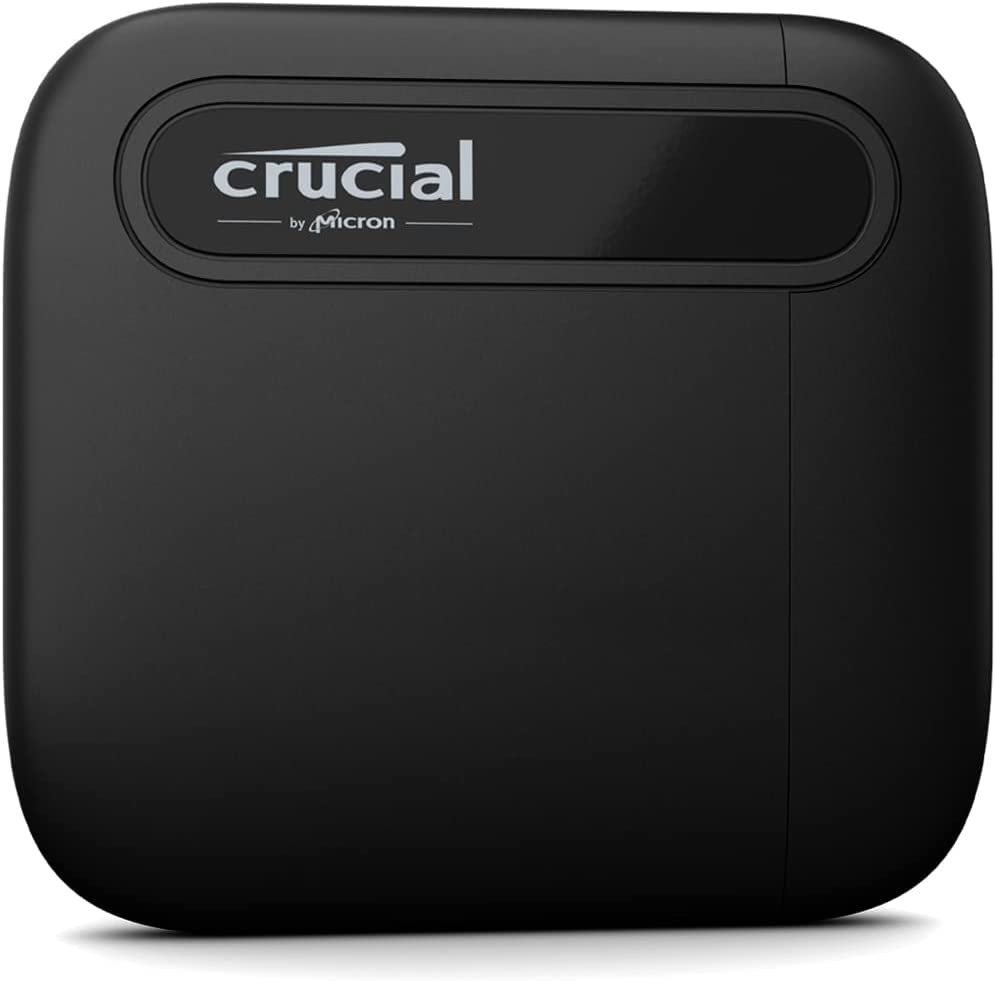Crucial X6 4TB 隨身固態硬碟 – 最高 800MB/s 讀寫速度 – USB 3.2 – 外接固態硬碟，USB-C 介面 – CT4000X6SSD9，黑色