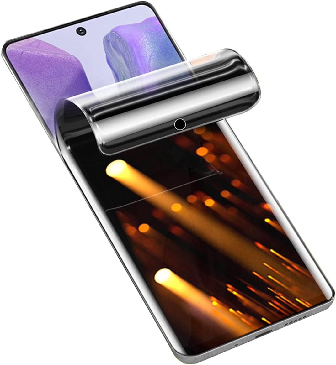 soliocial 【2錠】水凝膠膜隱私螢幕保護貼，相容於三星Galaxy Note 20 Ultra / Note20 Ultra 5G，【全覆蓋】防窺軟TPU保護膜（非鋼化膜）