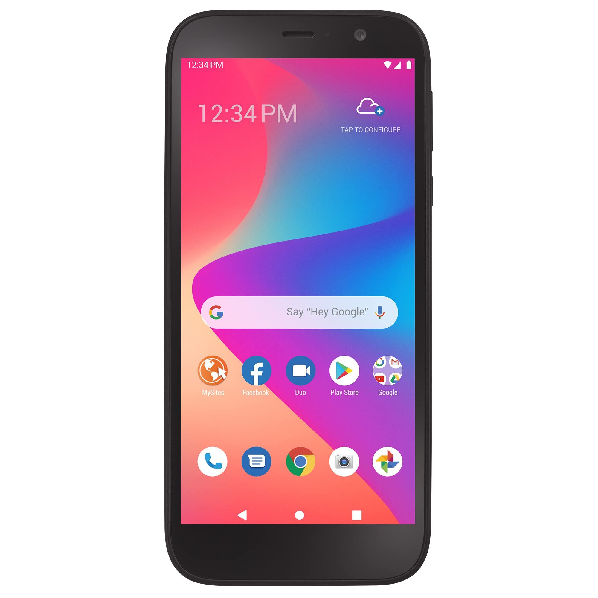 Total by Verizon BLU View 2，32GB，黑色 - 預付費智慧型手機（已鎖定）