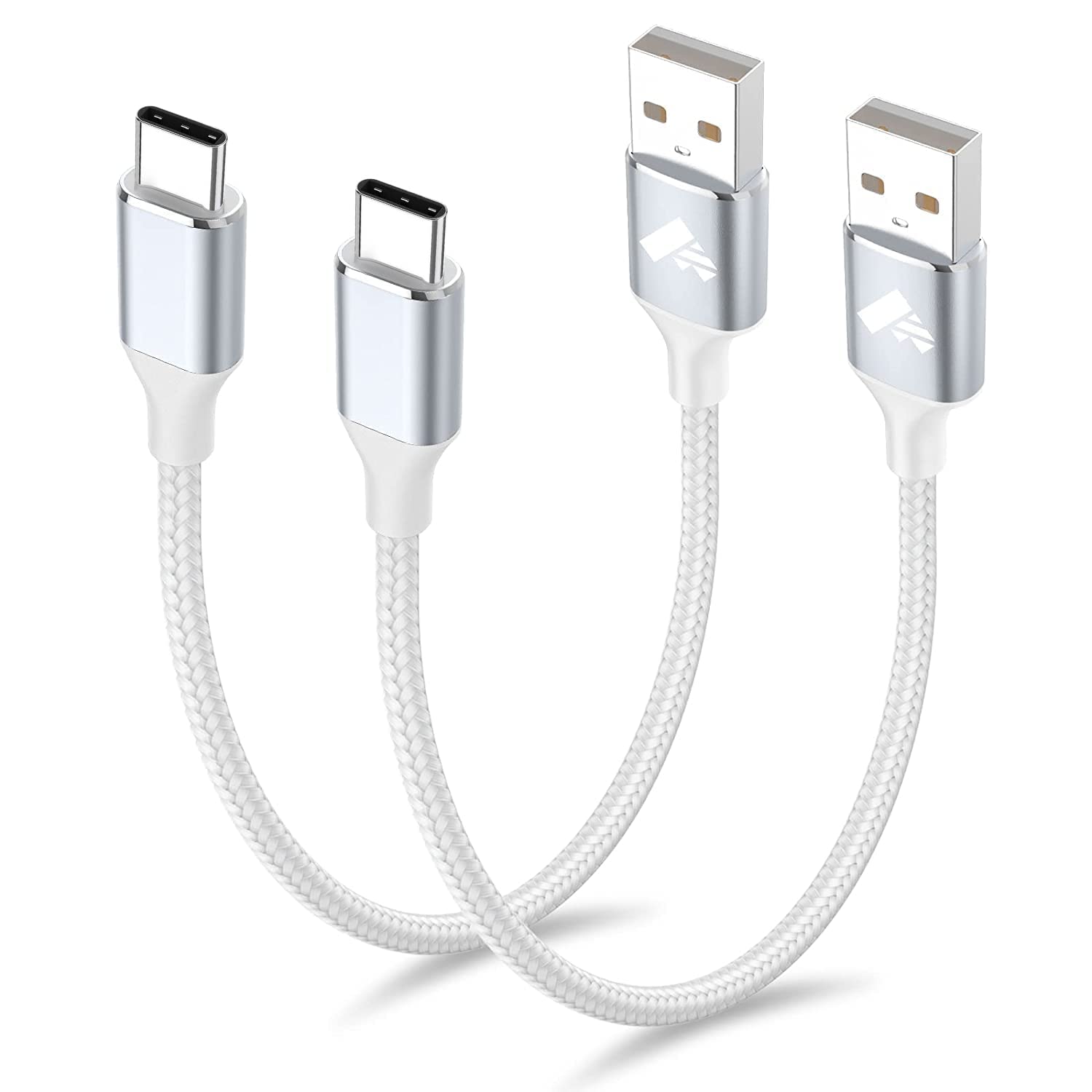 USB-C 線，短款快充線，1 英尺（約 30 公分）2 條裝，USB-A 轉 USB Type-C 編織充電線，適用於三星 Galaxy Note 10/10+ Plus/9/8、S10、S10E、S20、S9、S8、A10e、A20、A40、A50、A50、A.A50、A50、A50、A50、A50、A50A、A50、A50、A50、A50、A50、A50、A50、A50、A50、A50、A5