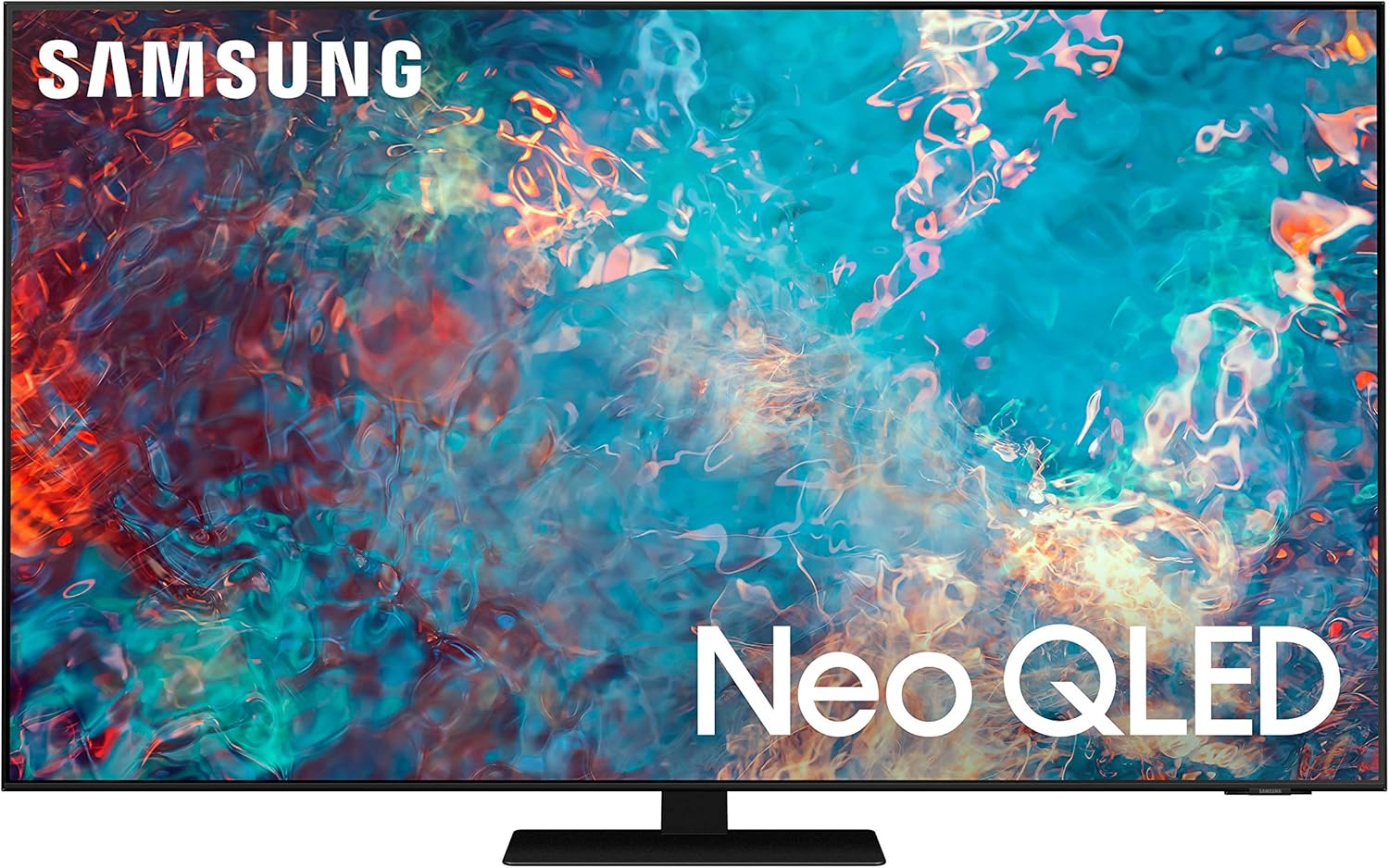 三星 55 吋 Neo QLED 4K 超高清 QN85A 系列量子 HDR 24x，6 個 2.2.2 聲道 60W 揚聲器，物件追蹤音效，內建 Alexa 的智慧電視（QN55QN85AAFXZA，2021 年）