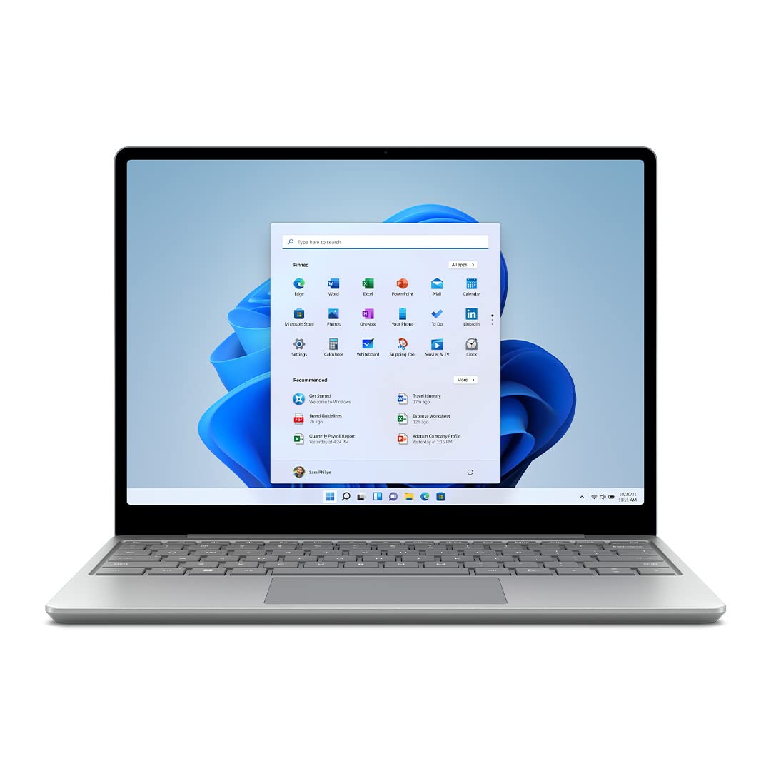 微軟 Surface Laptop Go 2 - 12.4 吋觸控螢幕 - 英特爾酷睿 i5 處理器 - 8GB 記憶體 - 128GB 固態硬碟 - 白金版（最新款）